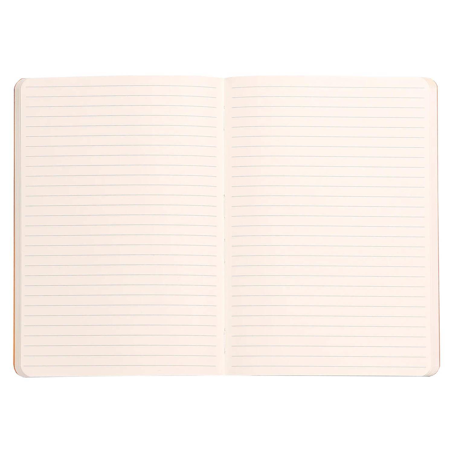 Rhodia Notizbuch A5 Softcover, 80 Bl elfenbein 90g, liniert, Silber 117401C