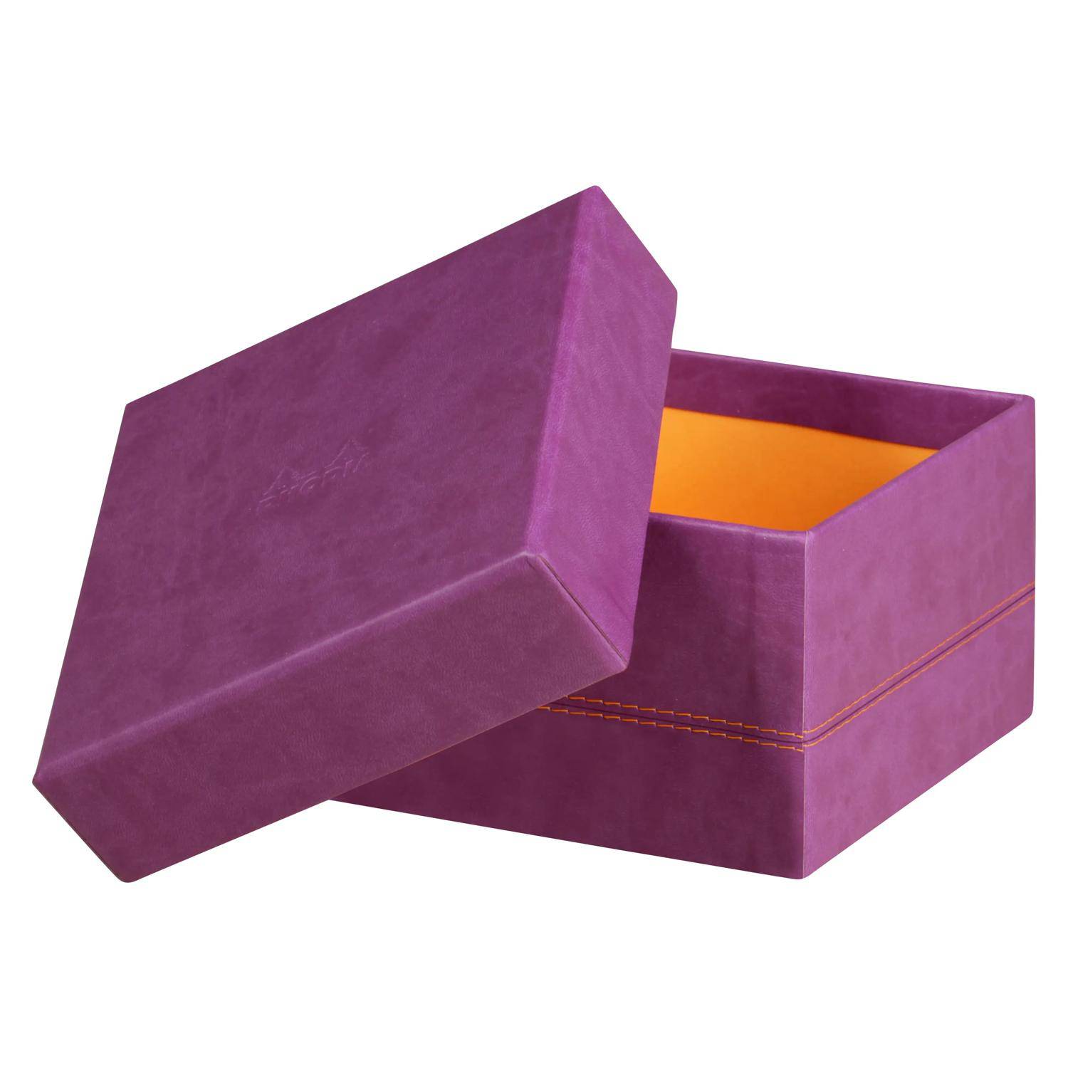 Rhodia Set mit 5 Boxen aus Kunstleder 44x34x16cm - Violett 318980C
