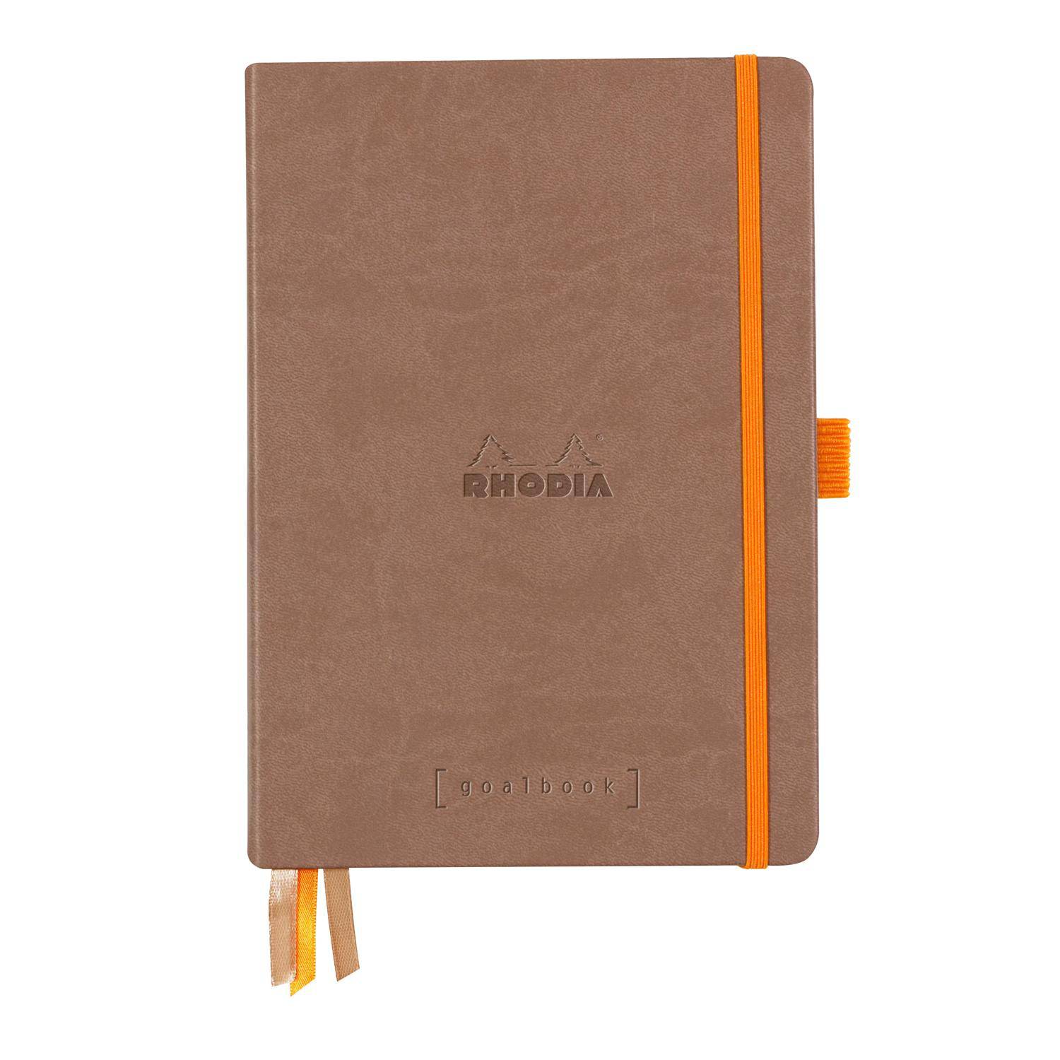 Rhodia Goalbook A5 120 Bl elfenbein 90g, Dot/punktkariert Taupe 118774C