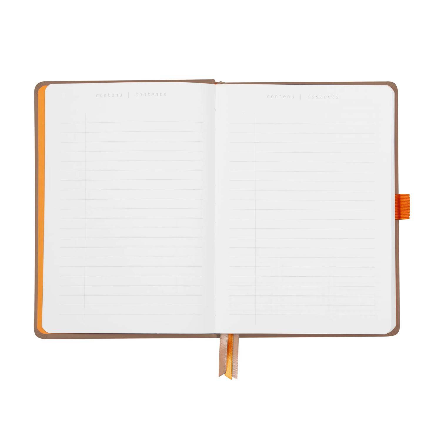 Rhodia Goalbook A5 festem Einband, 120 Bl 90g, Dot/punktkariert Taupe 118573C