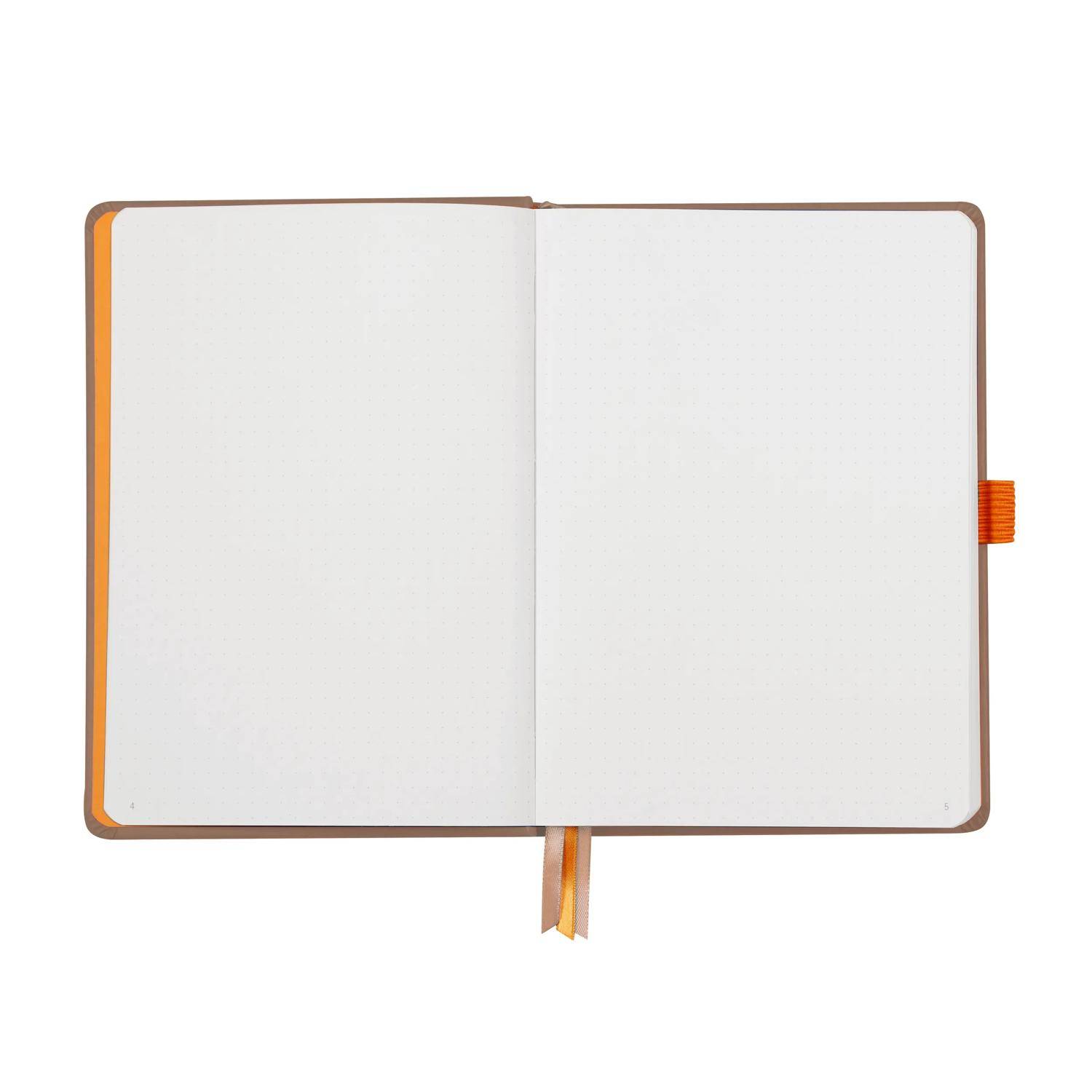 Rhodia Goalbook A5 festem Einband, 120 Bl 90g, Dot/punktkariert Taupe 118573C