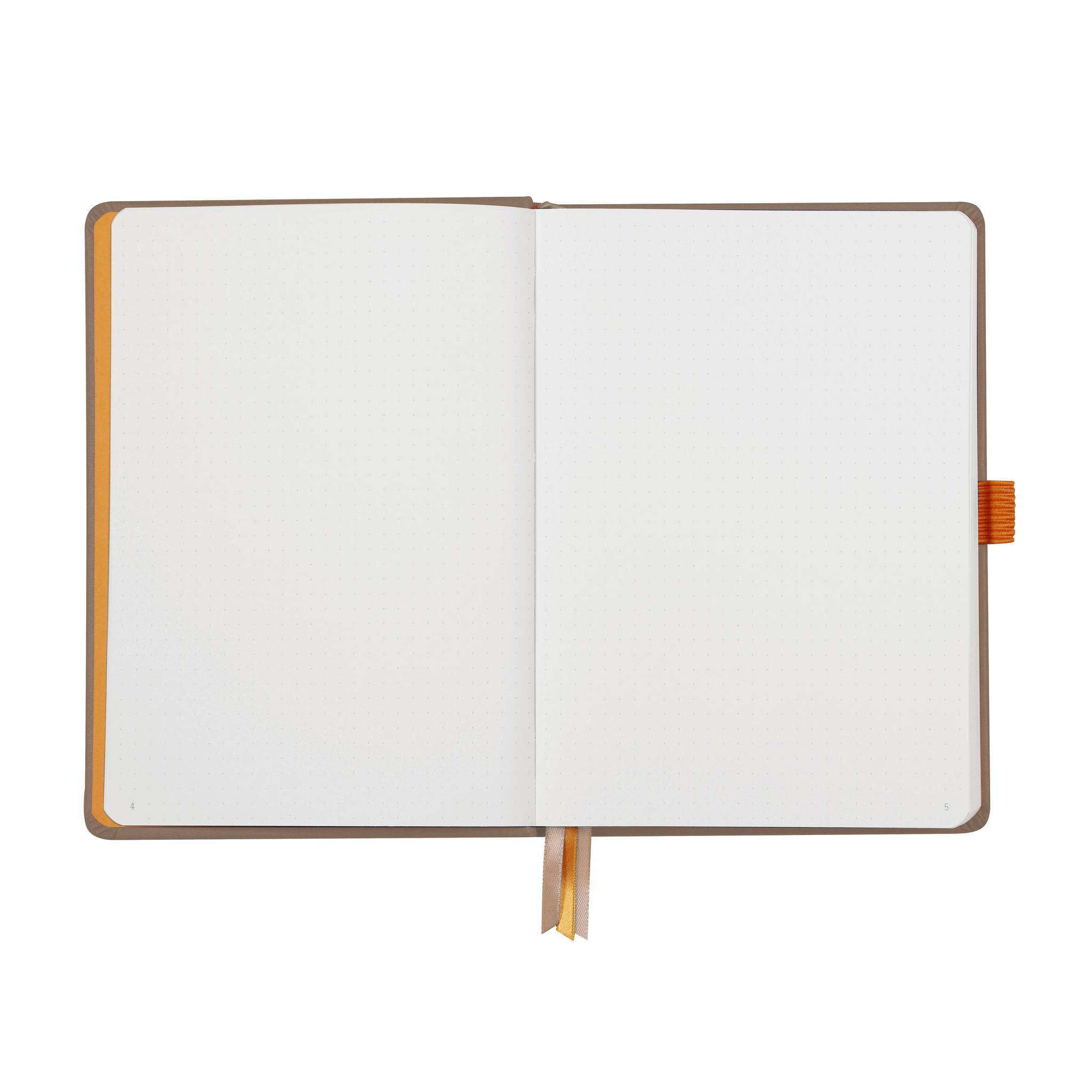 Rhodia Goalbook A5 festem Einband, 120 Bl 90g, Dot/punktkariert Taupe 118573C