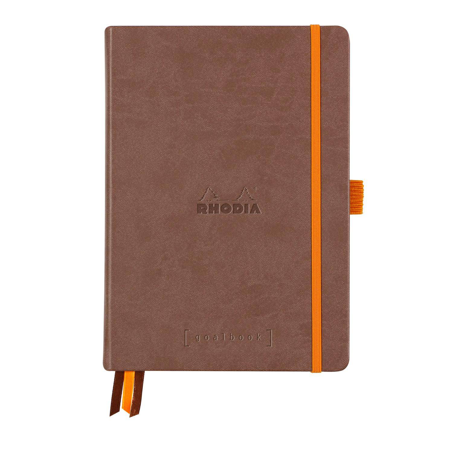Rhodia Goalbook A5 120 Bl 90g, Dot/punktkariert Schokoladenbraun 118773C