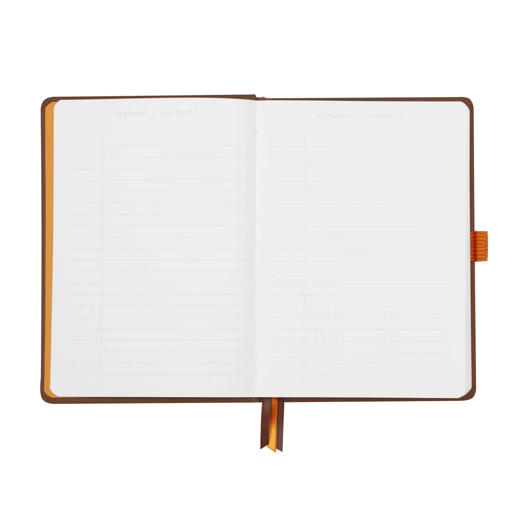 Rhodia Goalbook A5 120 Bl weiß 90g, Dot/punktkariert Schokoladenbraun 118572C