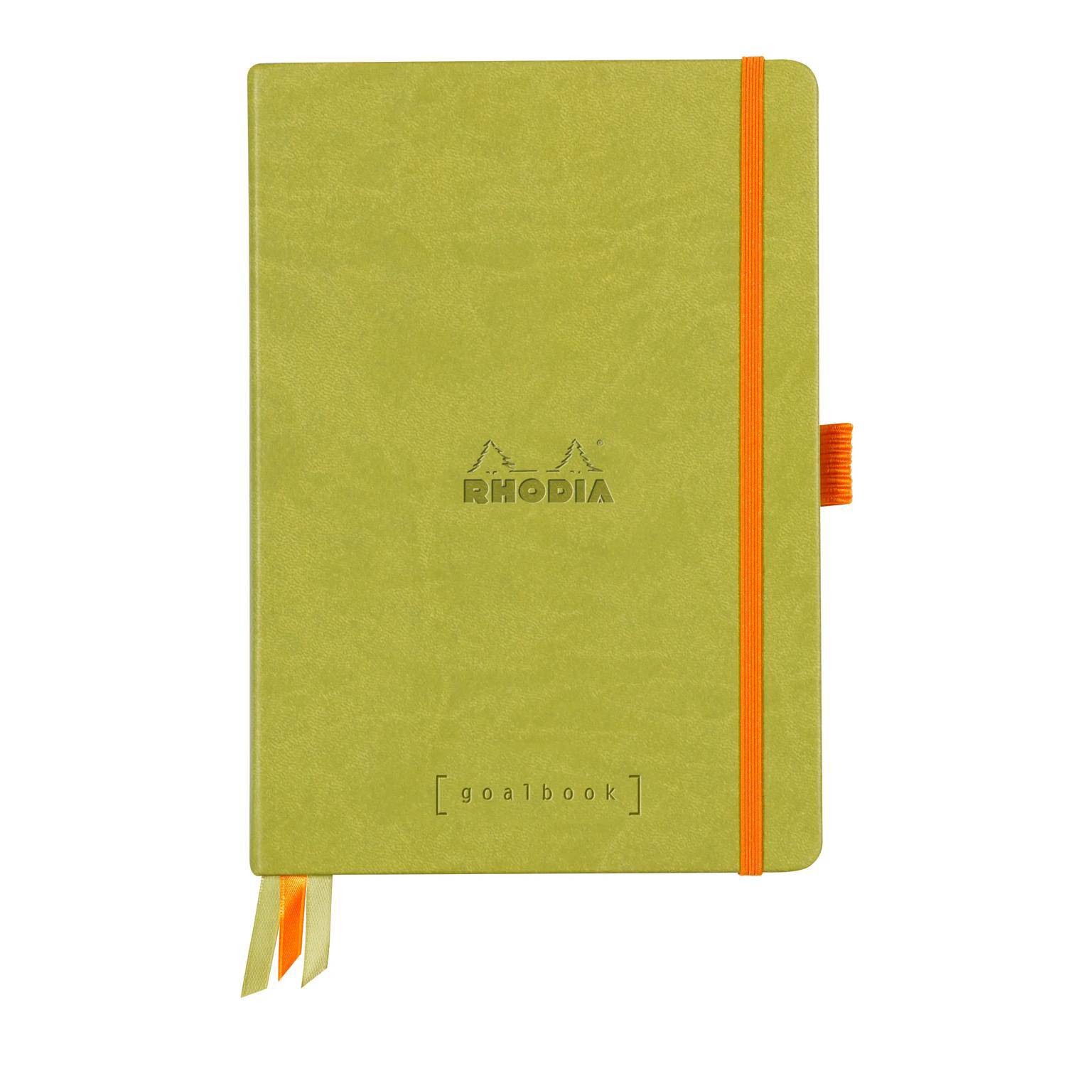 Rhodia Goalbook A5 120 Bl weiß 90g, Dot/punktkariert Anisgrün 118575C