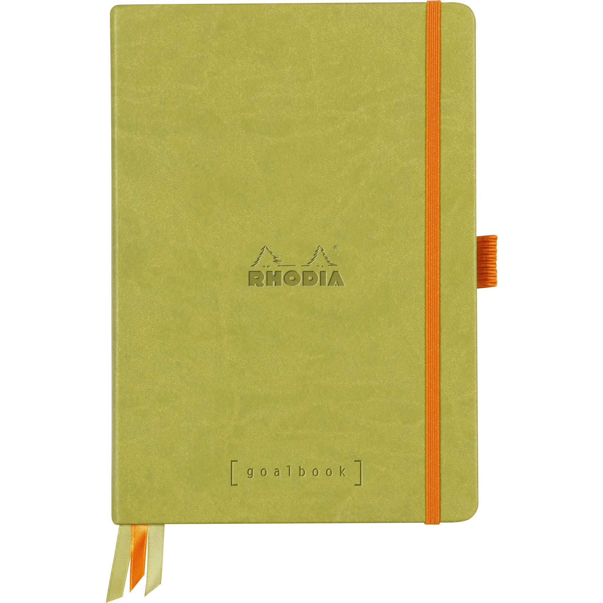 Rhodia Goalbook A5 120 Bl weiß 90g, Dot/punktkariert Anisgrün 118575C