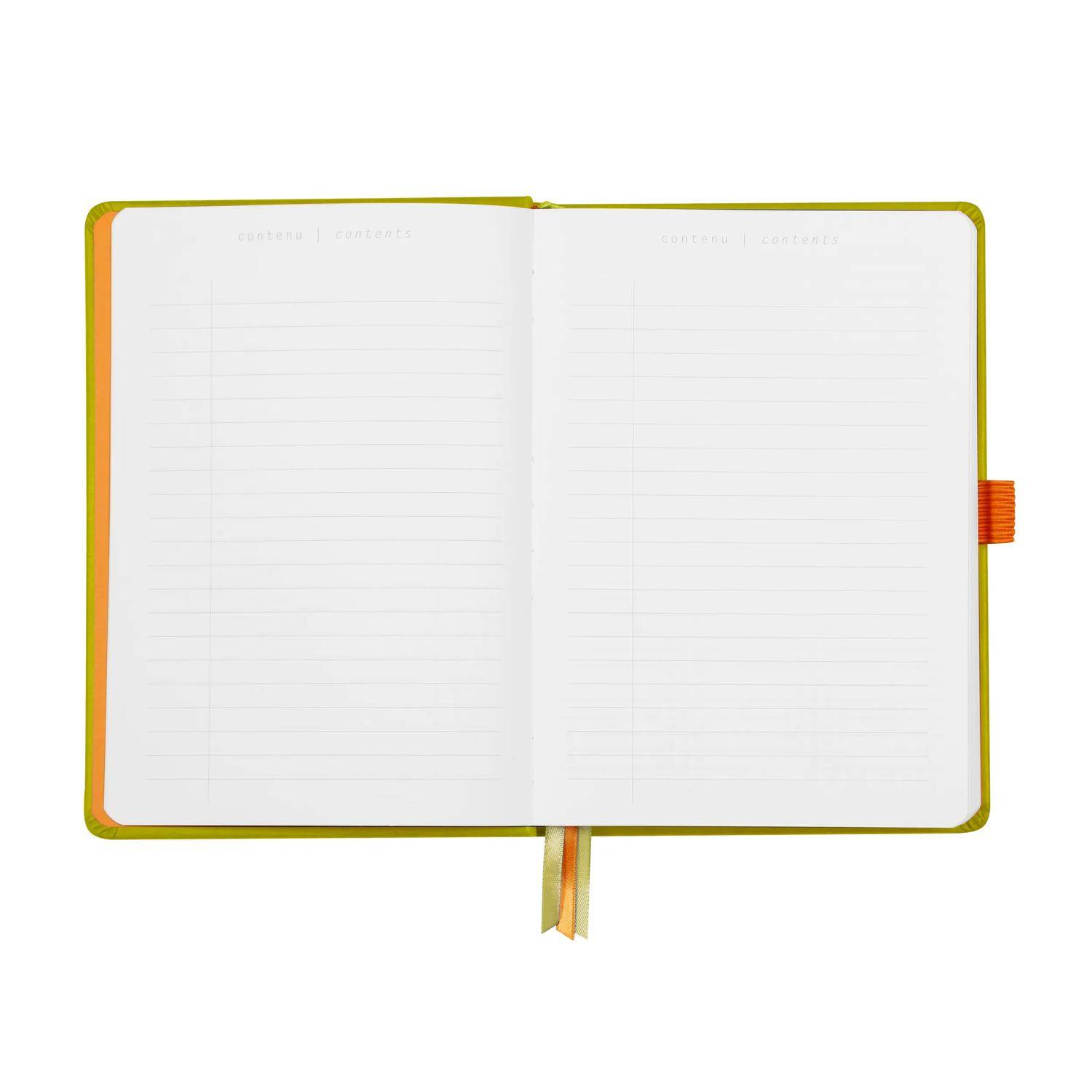 Rhodia Goalbook A5 120 Bl weiß 90g, Dot/punktkariert Anisgrün 118575C