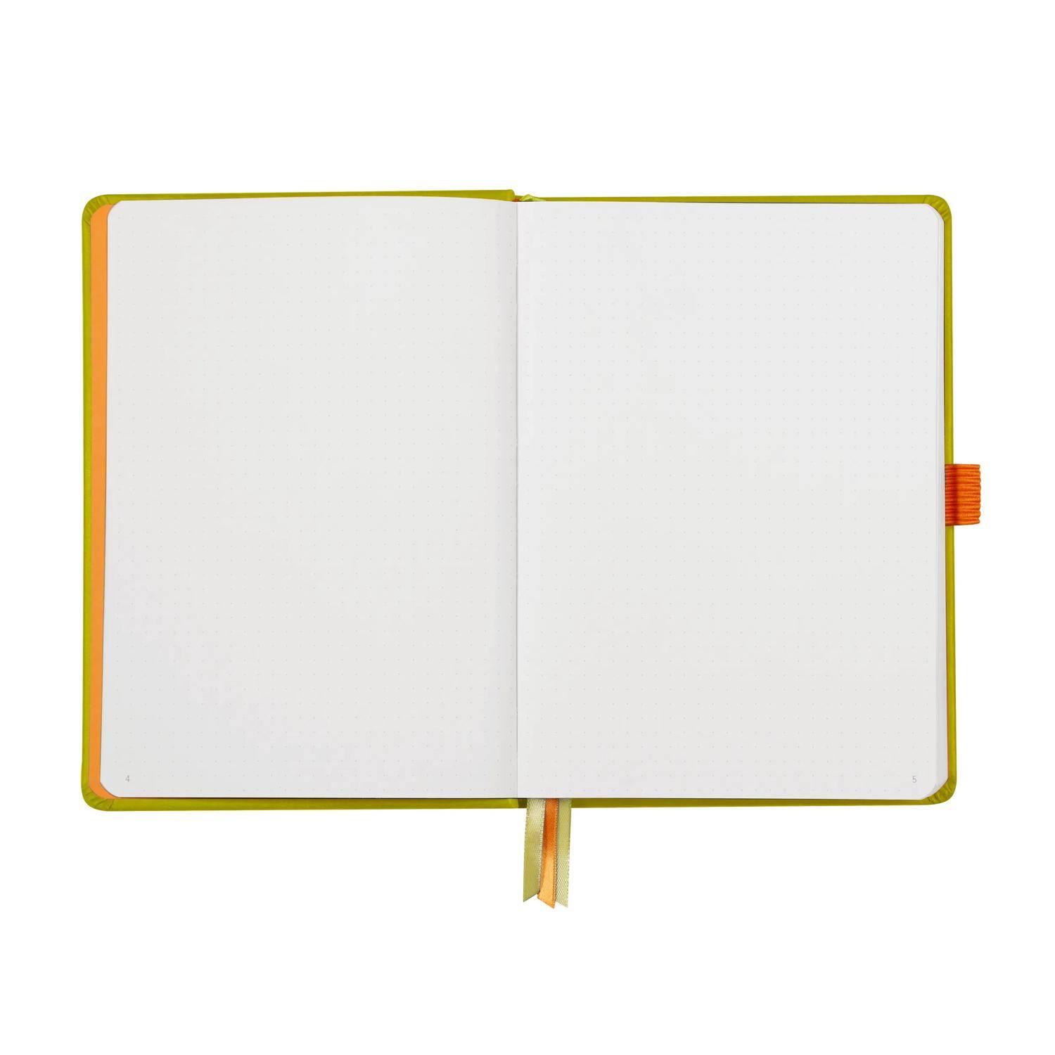 Rhodia Goalbook A5 120 Bl weiß 90g, Dot/punktkariert Anisgrün 118575C