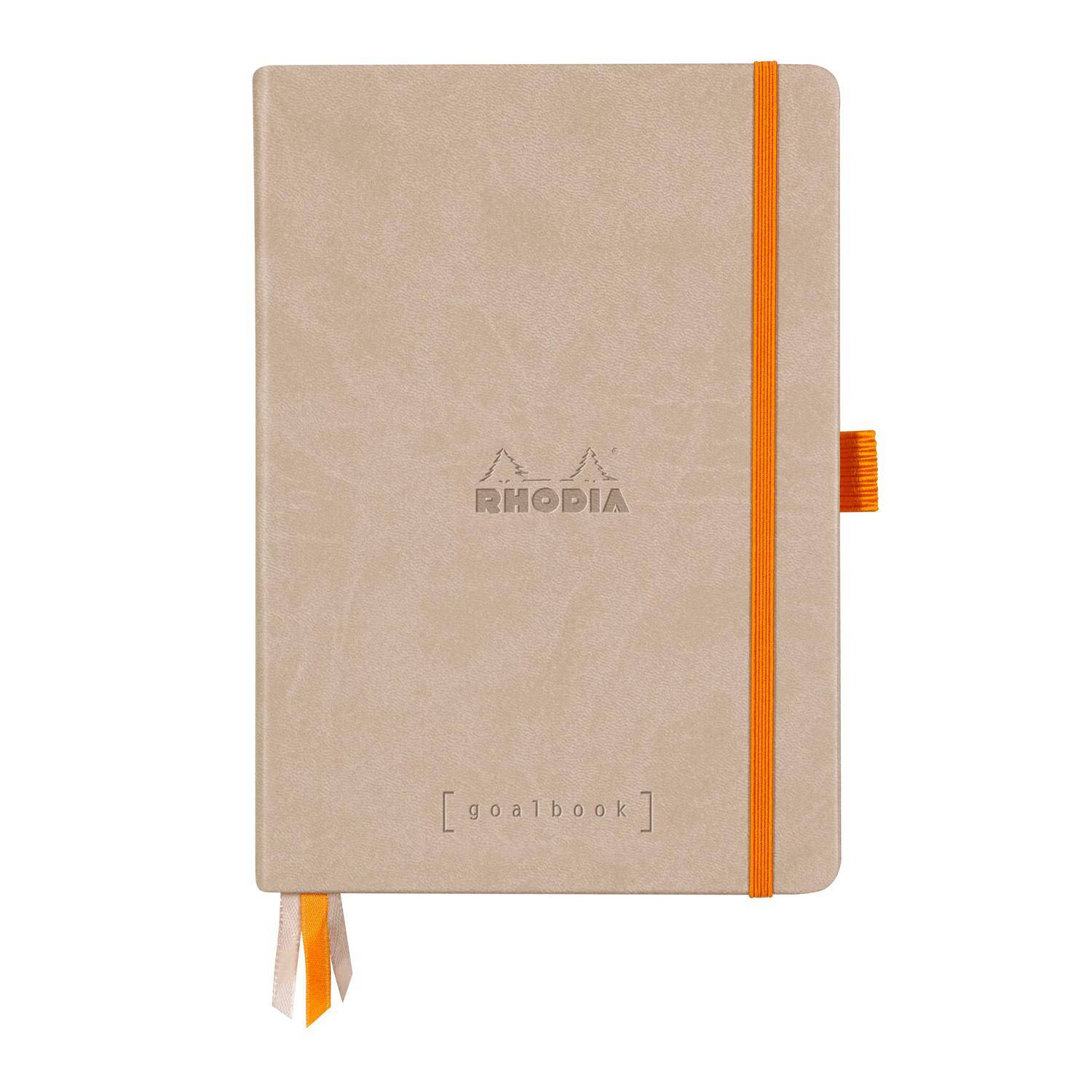 Rhodia Goalbook A5 festem Einband, 120 Bl 90g, Dot/punktkariert Beige 118574C