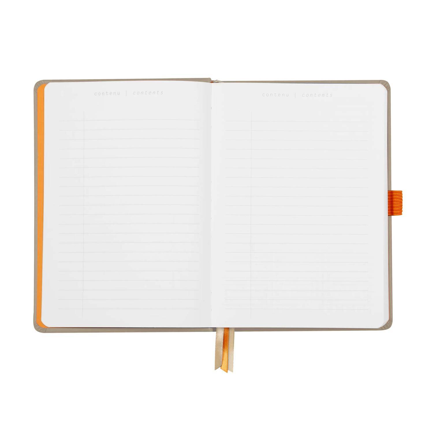 Rhodia Goalbook A5 festem Einband, 120 Bl 90g, Dot/punktkariert Beige 118574C