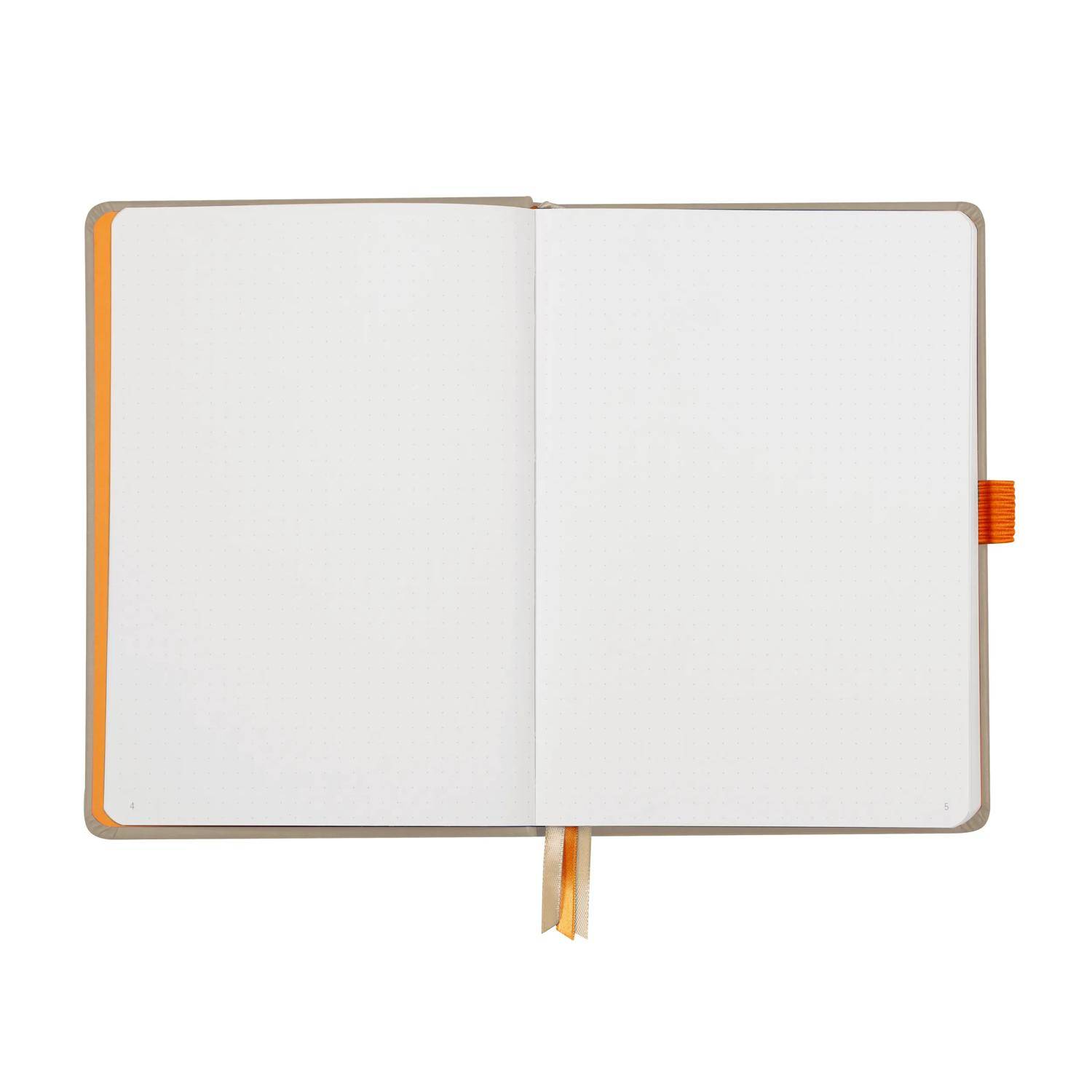 Rhodia Goalbook A5 festem Einband, 120 Bl 90g, Dot/punktkariert Beige 118574C