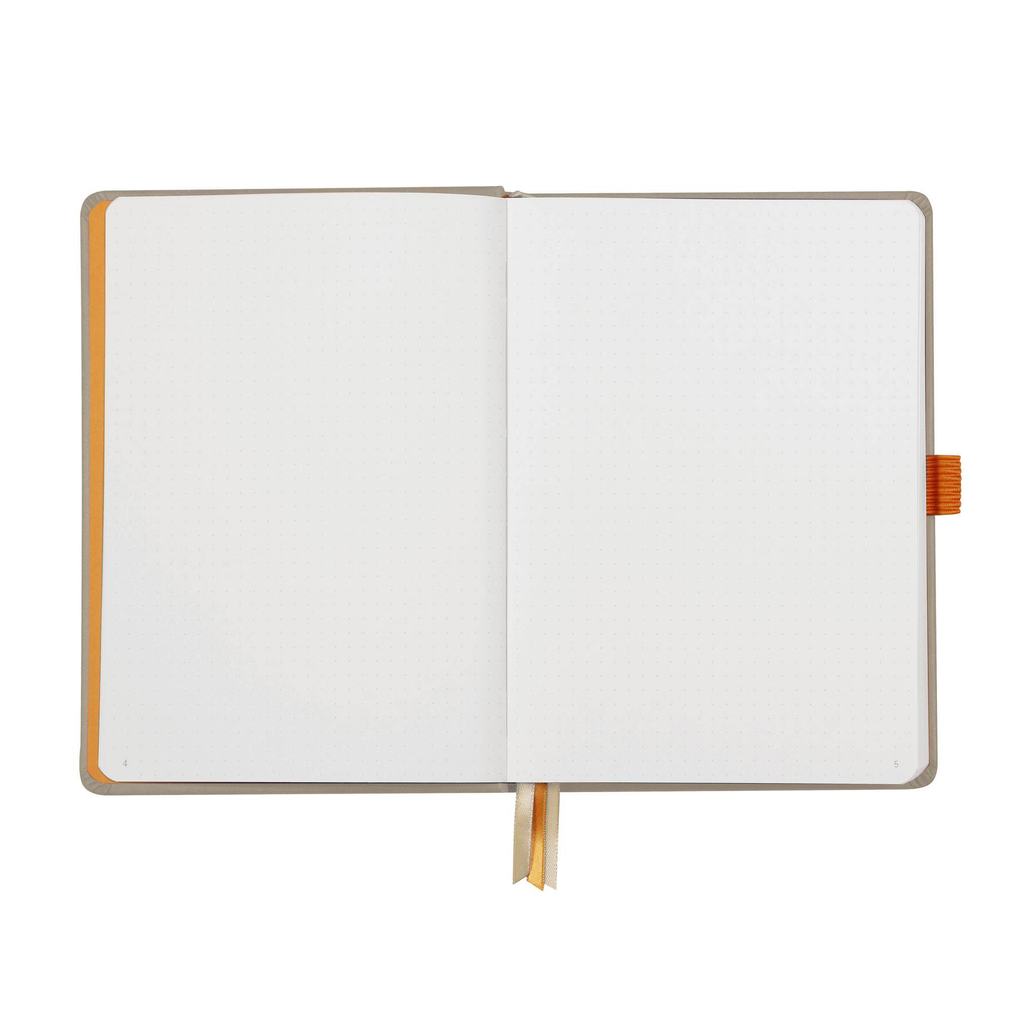 Rhodia Goalbook A5 festem Einband, 120 Bl 90g, Dot/punktkariert Beige 118574C