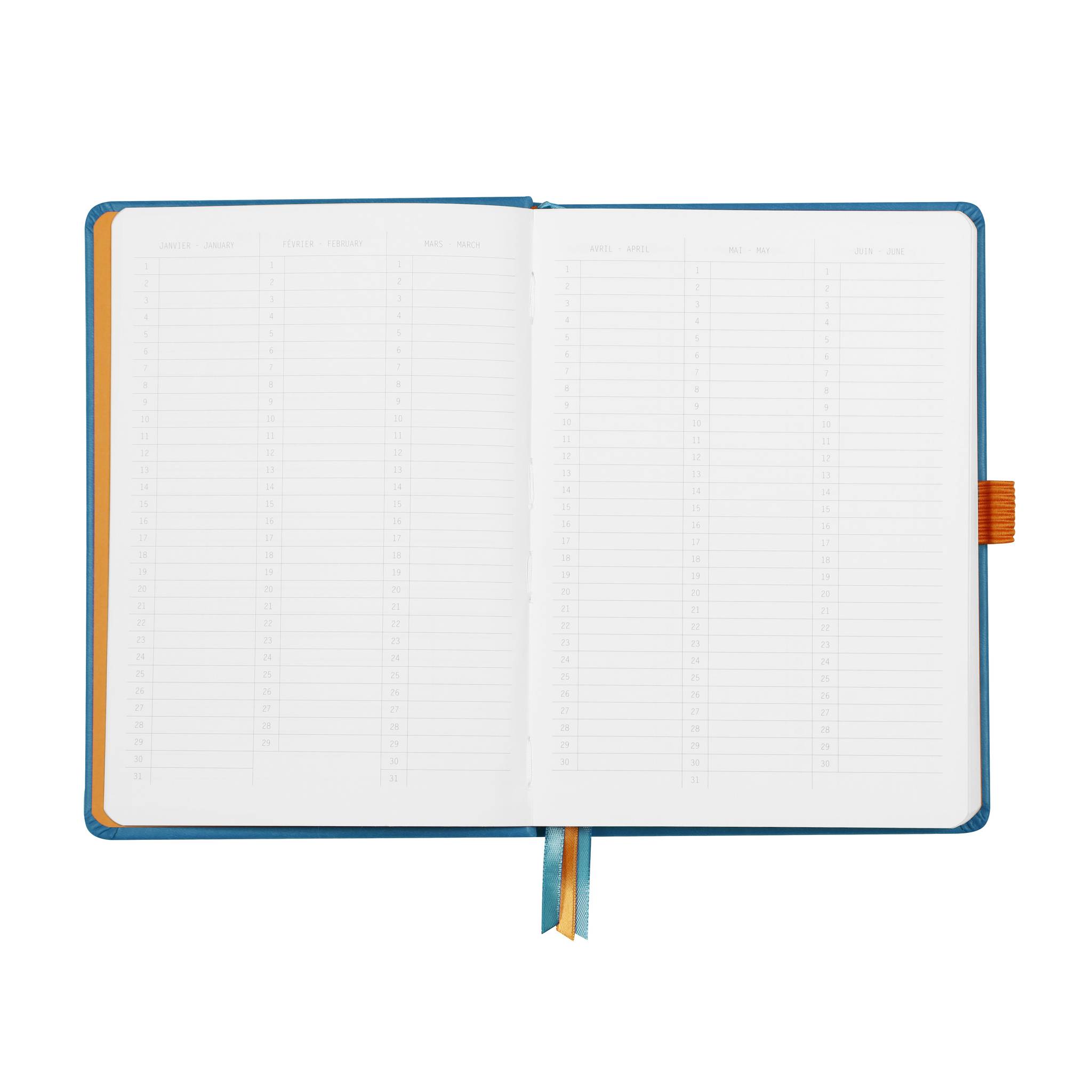 Rhodia Goalbook A5 festem Einband, 120 Bl 90g, Dot/punktkariert Türkis 118576C