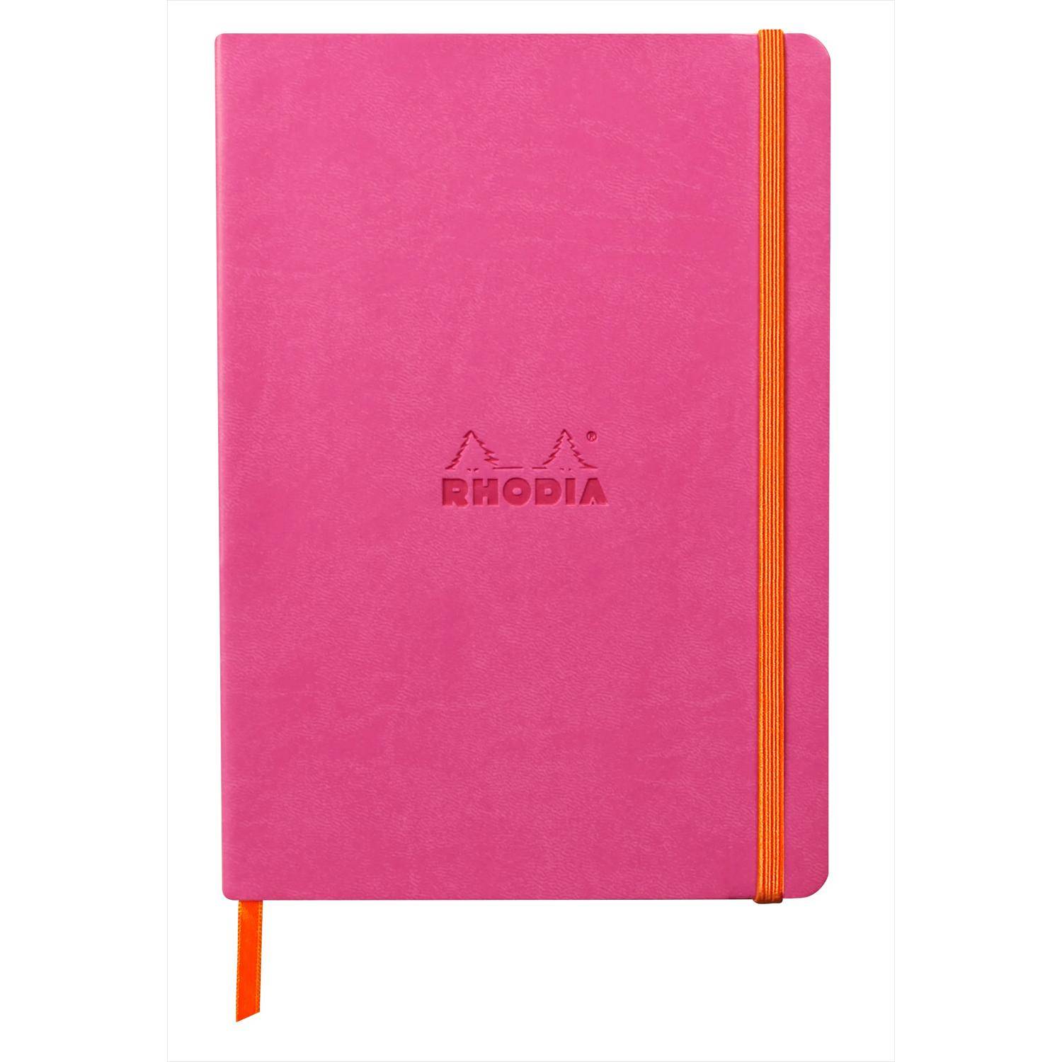 Rhodia Notizbuch A5 Softcover, 80 Bl elfenbein 90g, liniert, Fuchsia 117379C