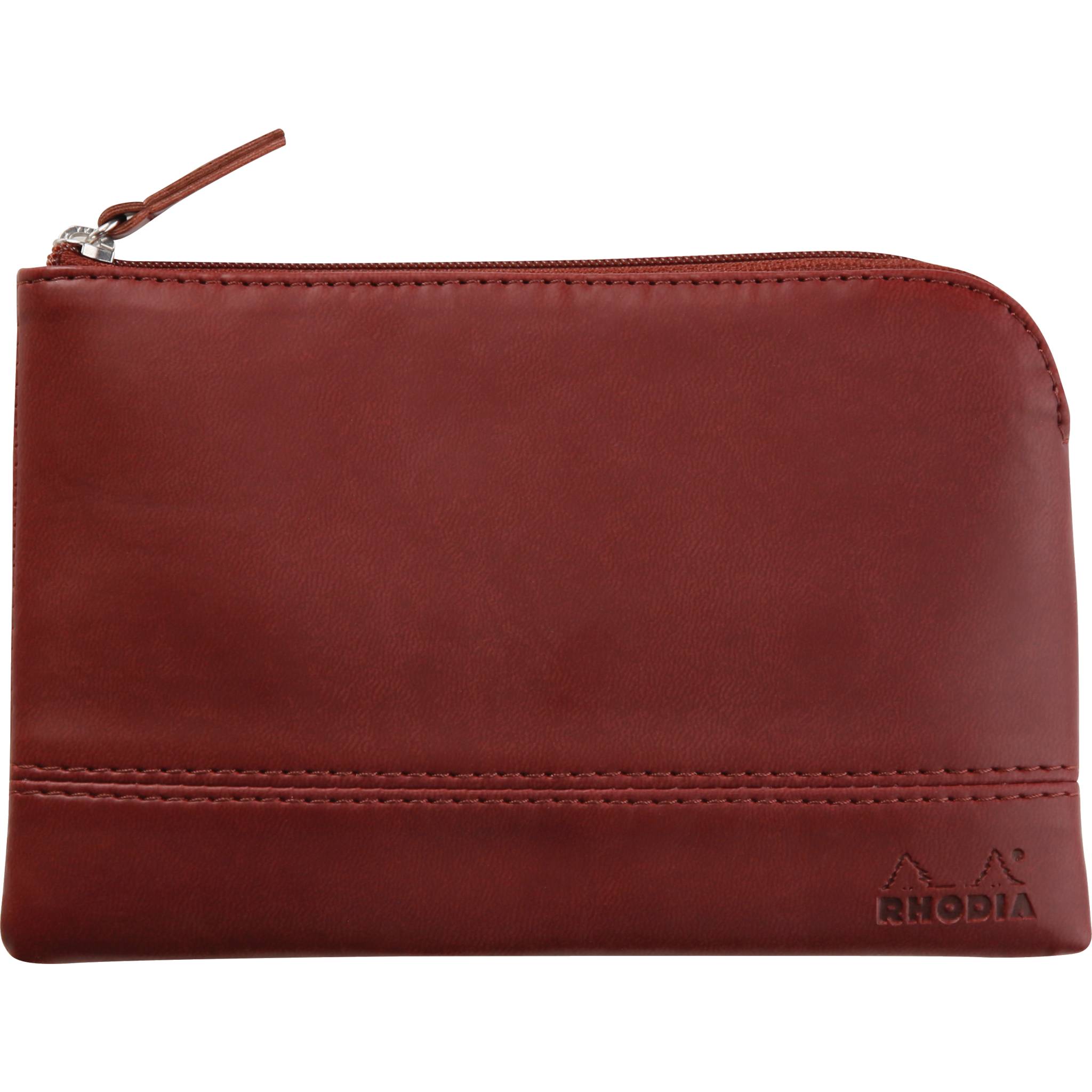 Rhodia Rhodiarama Etui aus Kunstleder Reißverschluss, 11x17 cm Weinrot 116527C