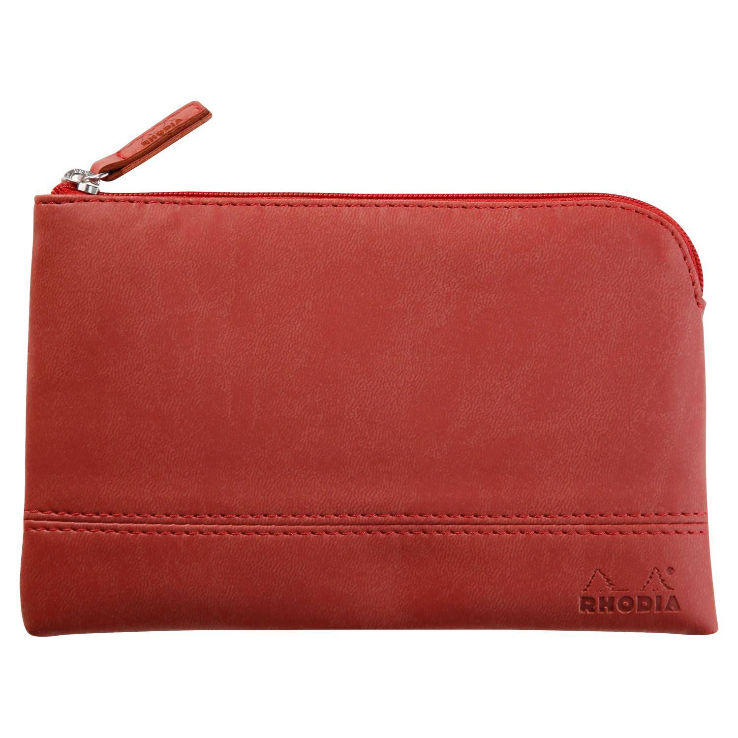 Rhodia Rhodiarama Etui aus Kunstleder Reißverschluss, 11x17 cm Nacarat 116528C