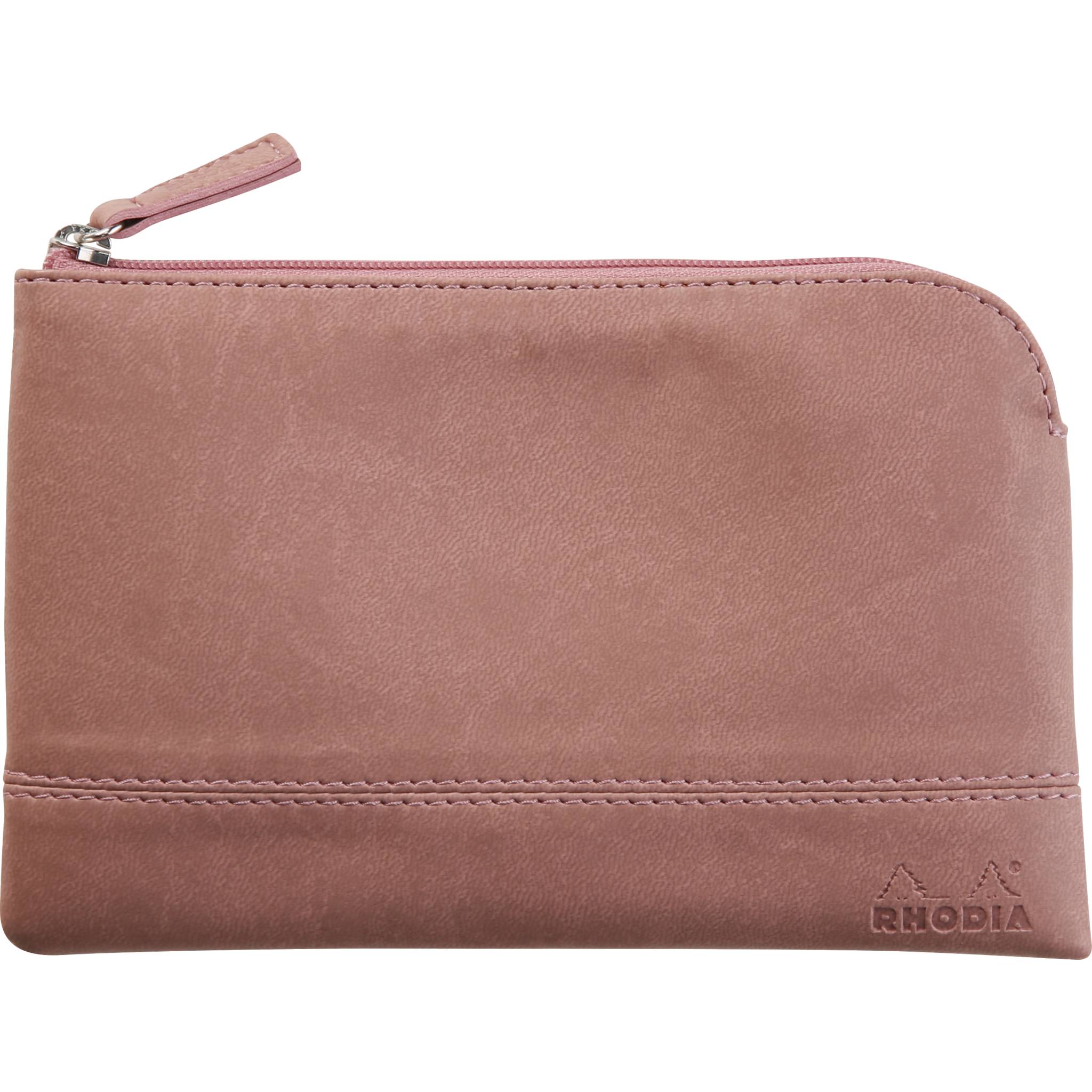 Rhodia Rhodiarama Etui aus Kunstleder Reißverschluss, 11x17 cm Rosenholz 116529C