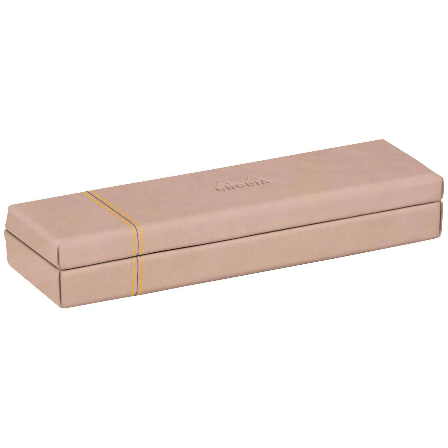 Rhodia Rhodiarama, Stiftebox aus Kunstleder, 21x5,5x3cm - Hauch von Rosa 194514C