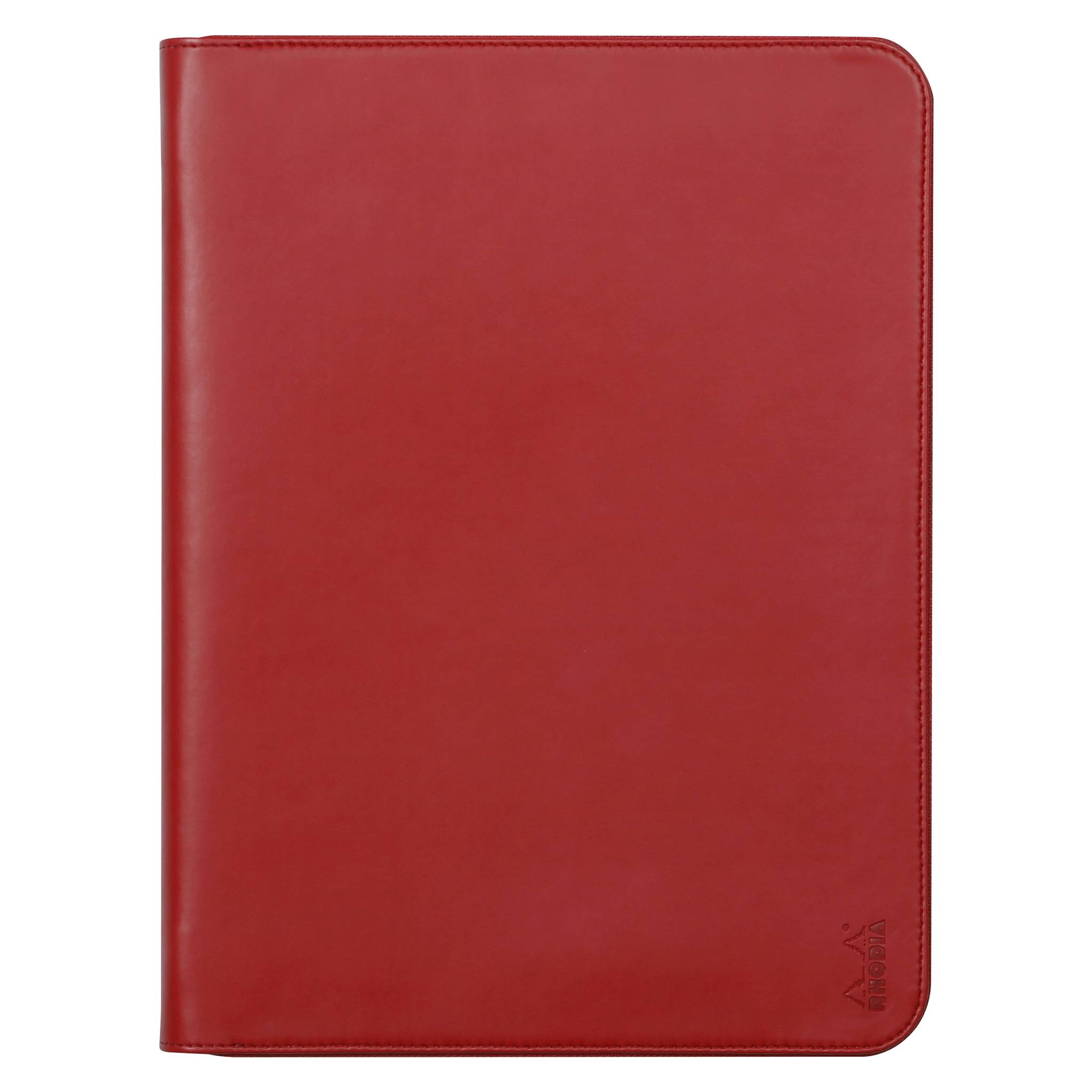 Rhodia Konferenzmappe, großes Modell 25,5x34 cm, für Block A4 Mohnrot 168122C