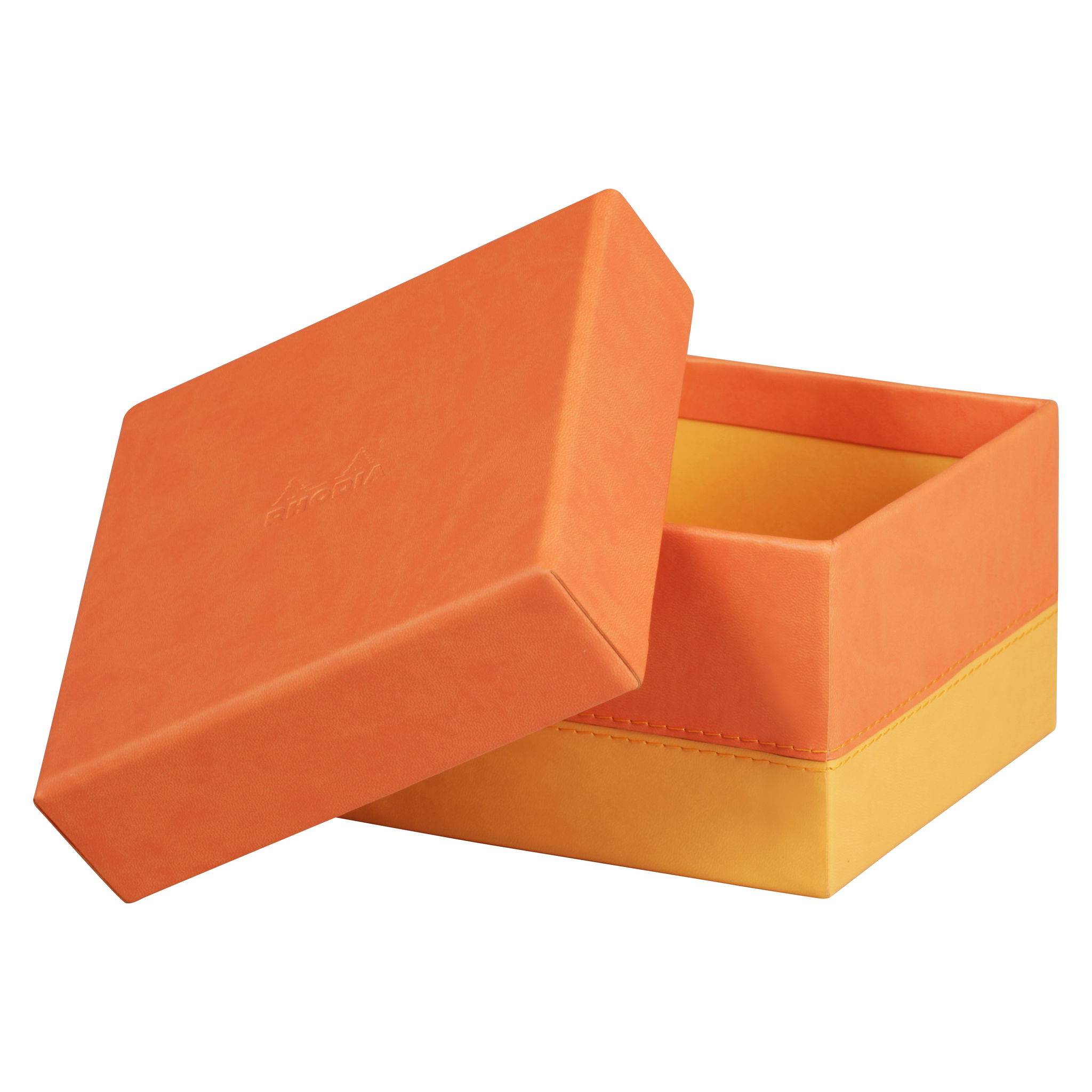 Rhodia Set mit 5 Boxen aus Kunstleder 44x34x16cm - Tangerine 318984C