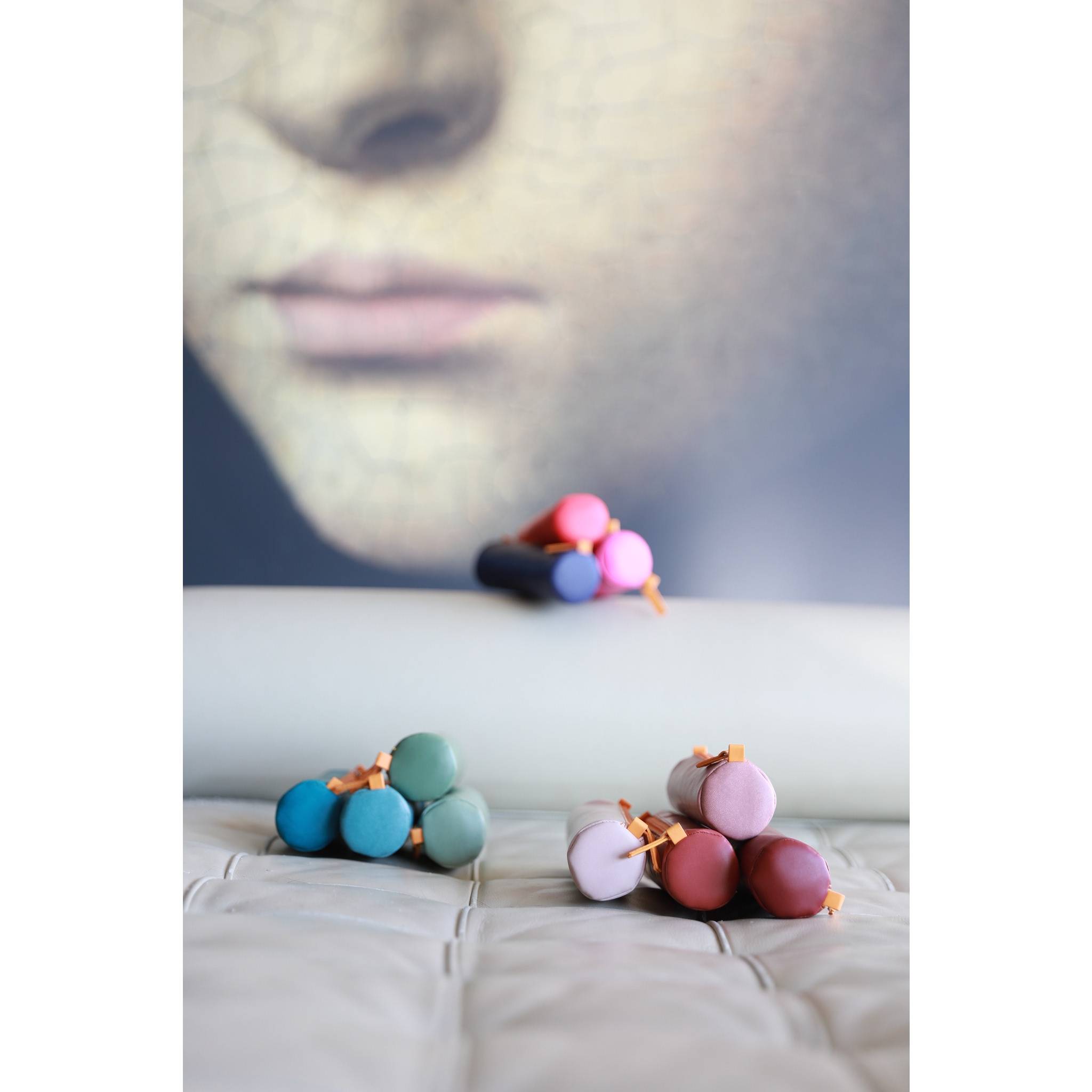 Rhodia Rhodiarama rundes Schlampermäppchen 21,5xØ5cm Kunstleder Seladon 319005C