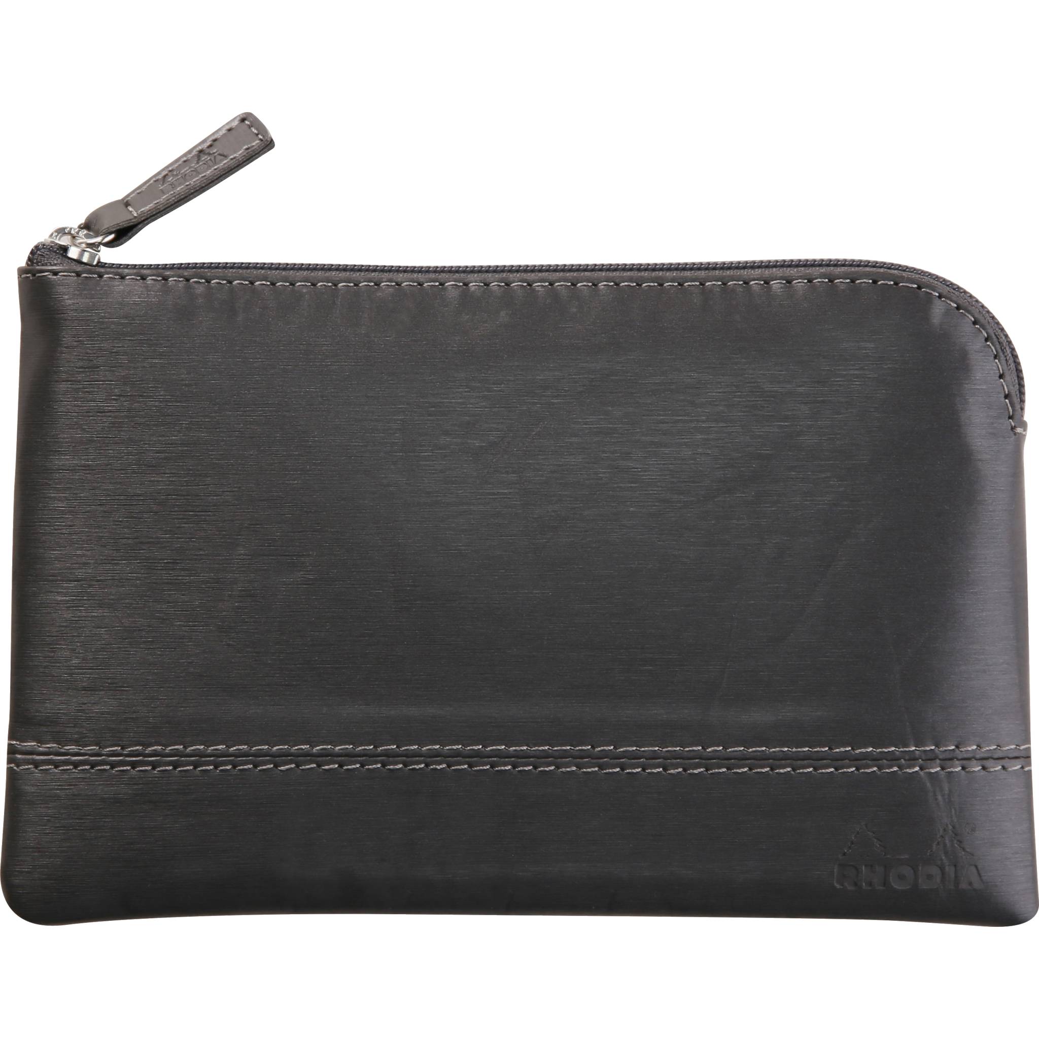 Rhodia Rhodiarama Etui aus Kunstleder mit Reißverschluss, 11x17 cm Titan 116520C