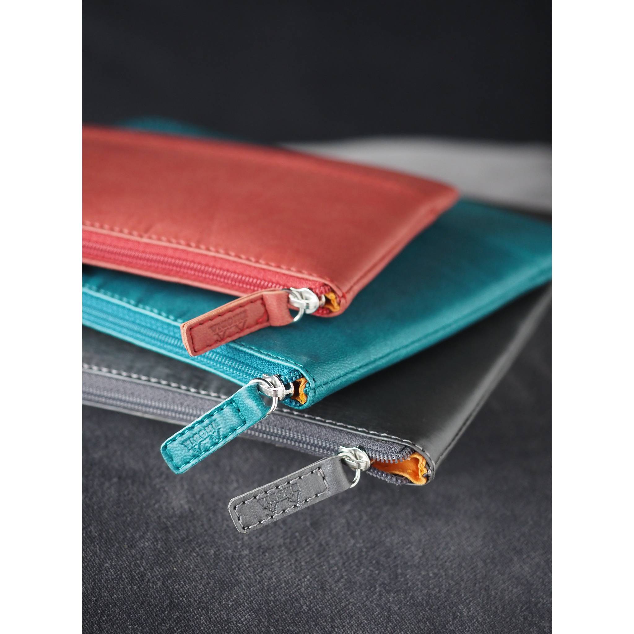 Rhodia Rhodiarama Etui aus Kunstleder mit Reißverschluss, 16x22 cm Gold 116620C