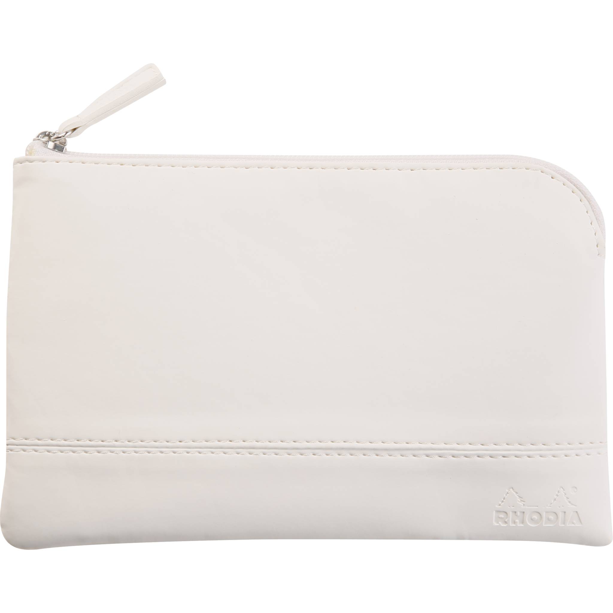 Rhodia Rhodiarama Etui aus Kunstleder mit Reißverschluss, 11x17 cm Weiß 116522C