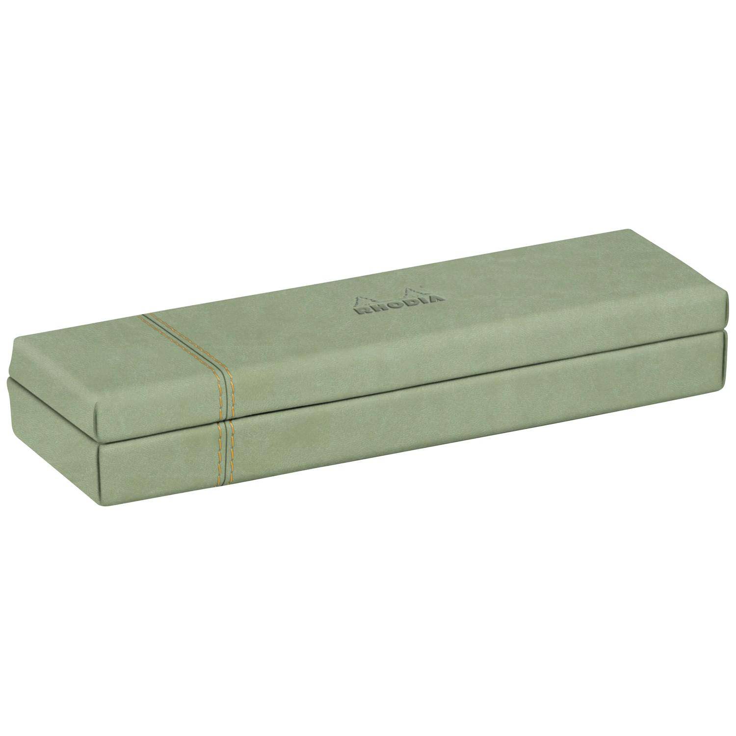 Rhodia Rhodiarama, Stiftebox aus Kunstleder, 21x5,5x3cm - Seladon 194516C