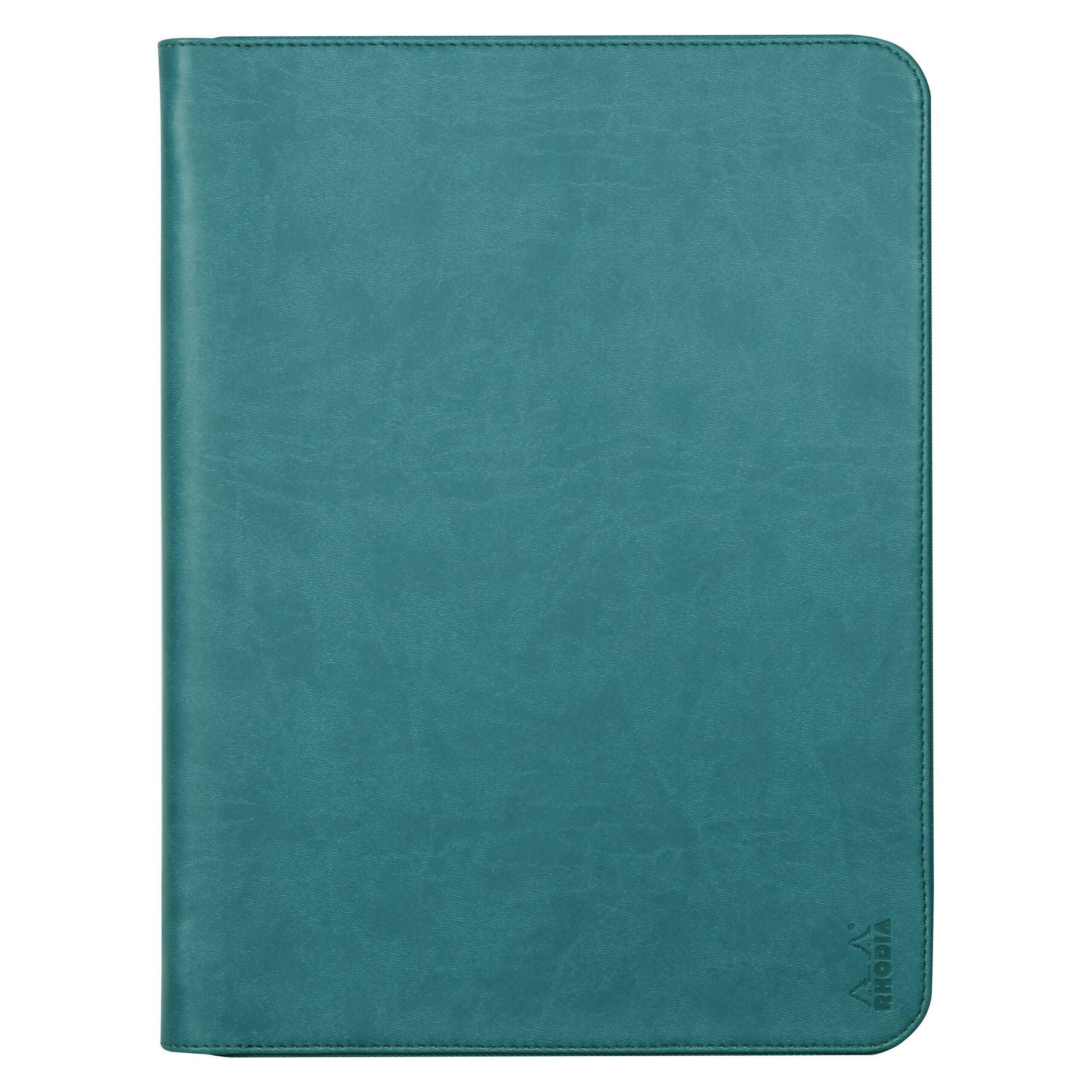 Rhodia Konferenzmappe, großes Modell 25,5x34 cm, für Block A4 Pfaugrün 168119C