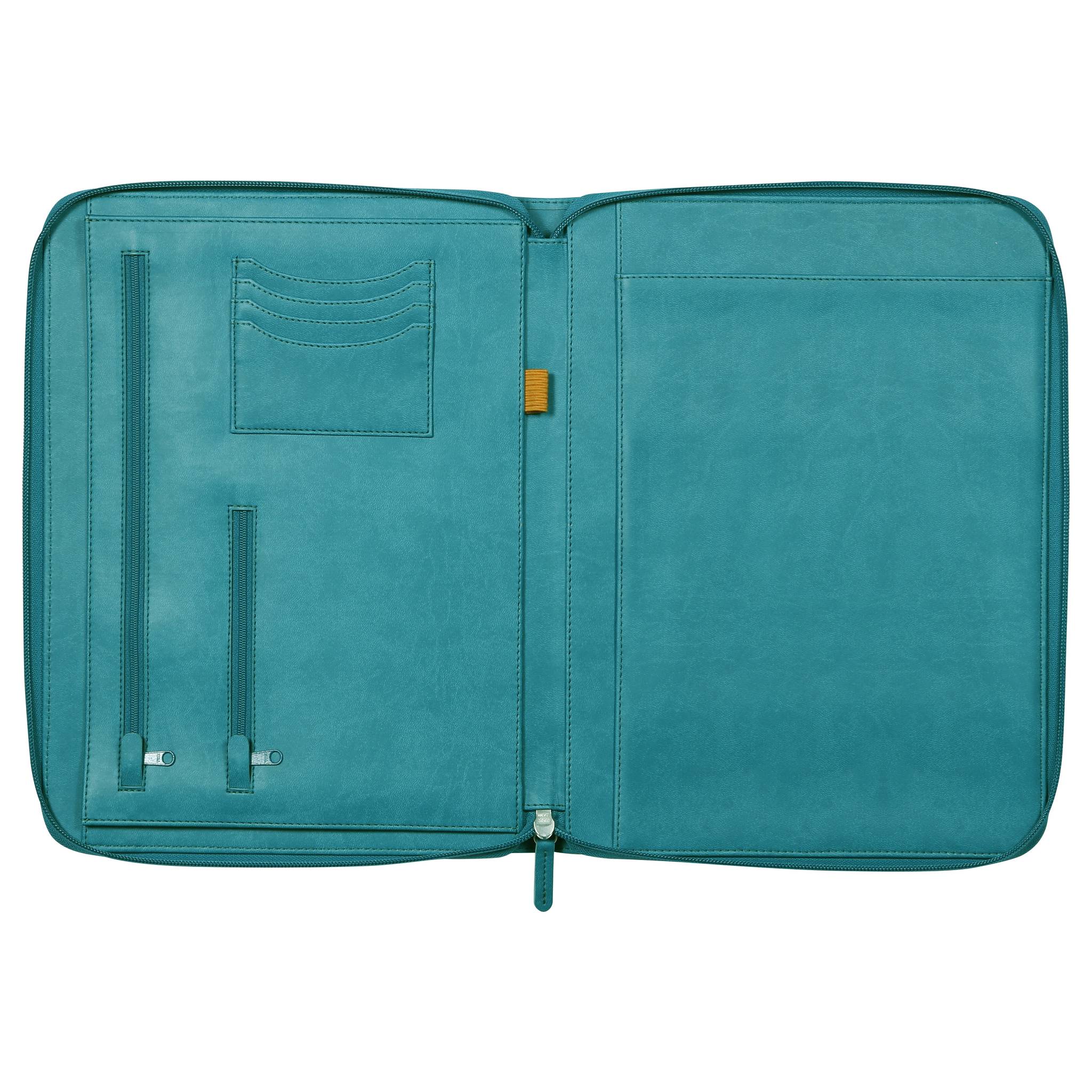 Rhodia Konferenzmappe, großes Modell 25,5x34 cm, für Block A4 Pfaugrün 168119C