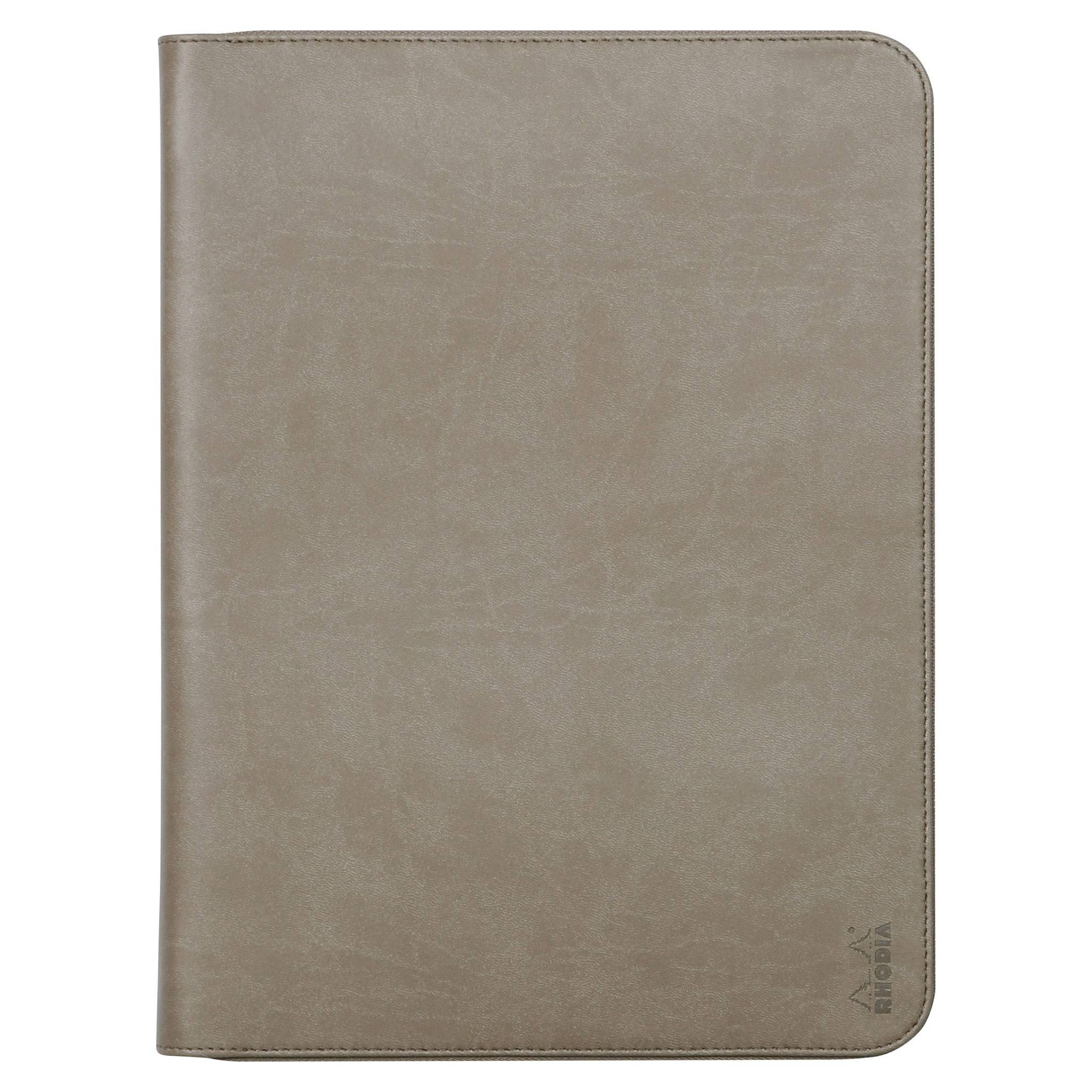 Rhodia Konferenzmappe, großes Modell 25,5x34 cm, für Block A4 Taupe 168117C