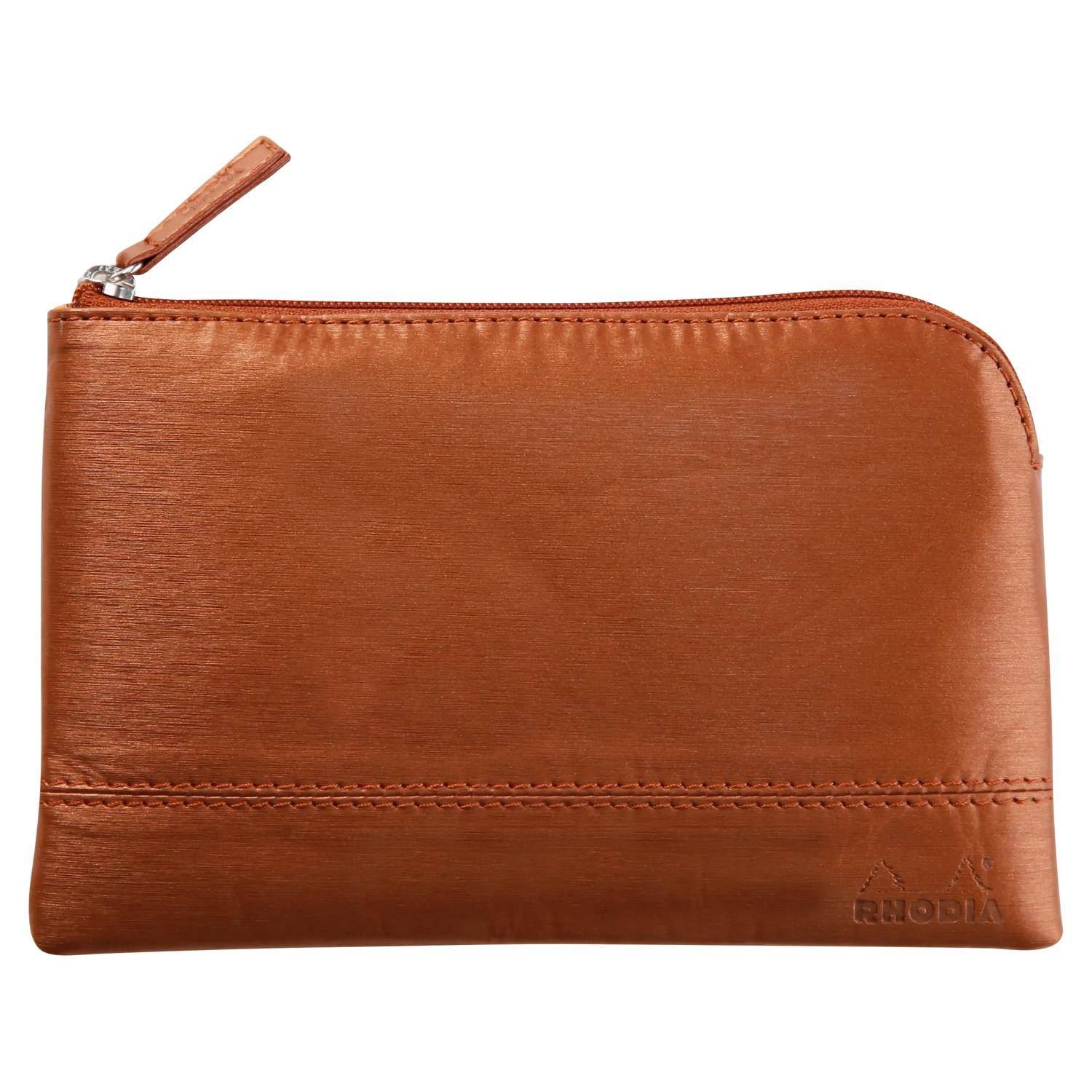 Rhodia Rhodiarama Etui aus Kunstleder Reißverschluss, 11x17 cm Kupfer 116518C