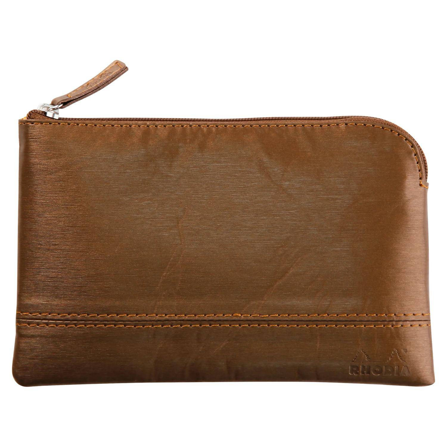 Rhodia Rhodiarama Etui aus Kunstleder Reißverschluss, 11x17 cm Bronze 116519C