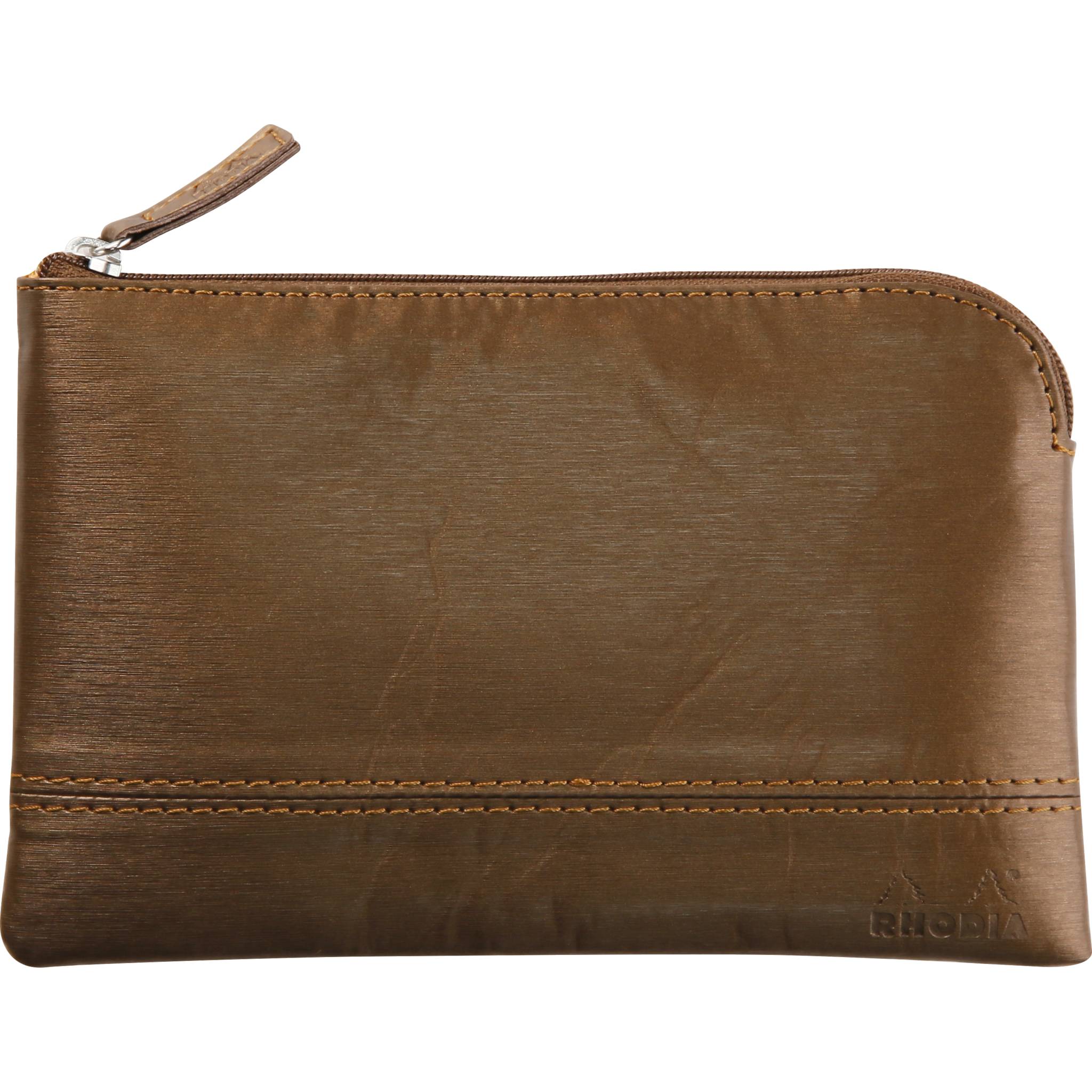 Rhodia Rhodiarama Etui aus Kunstleder Reißverschluss, 11x17 cm Bronze 116519C