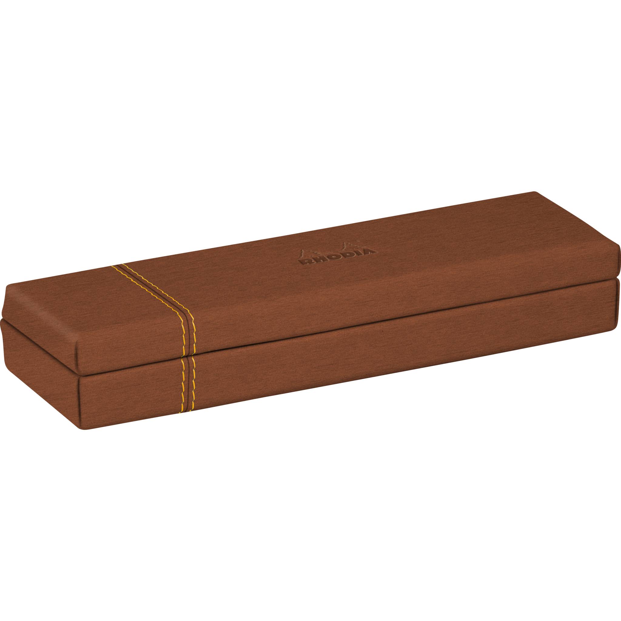 Rhodia Rhodiarama, Stiftebox aus Kunstleder, 21x5,5x3cm - Kupfer 194508C