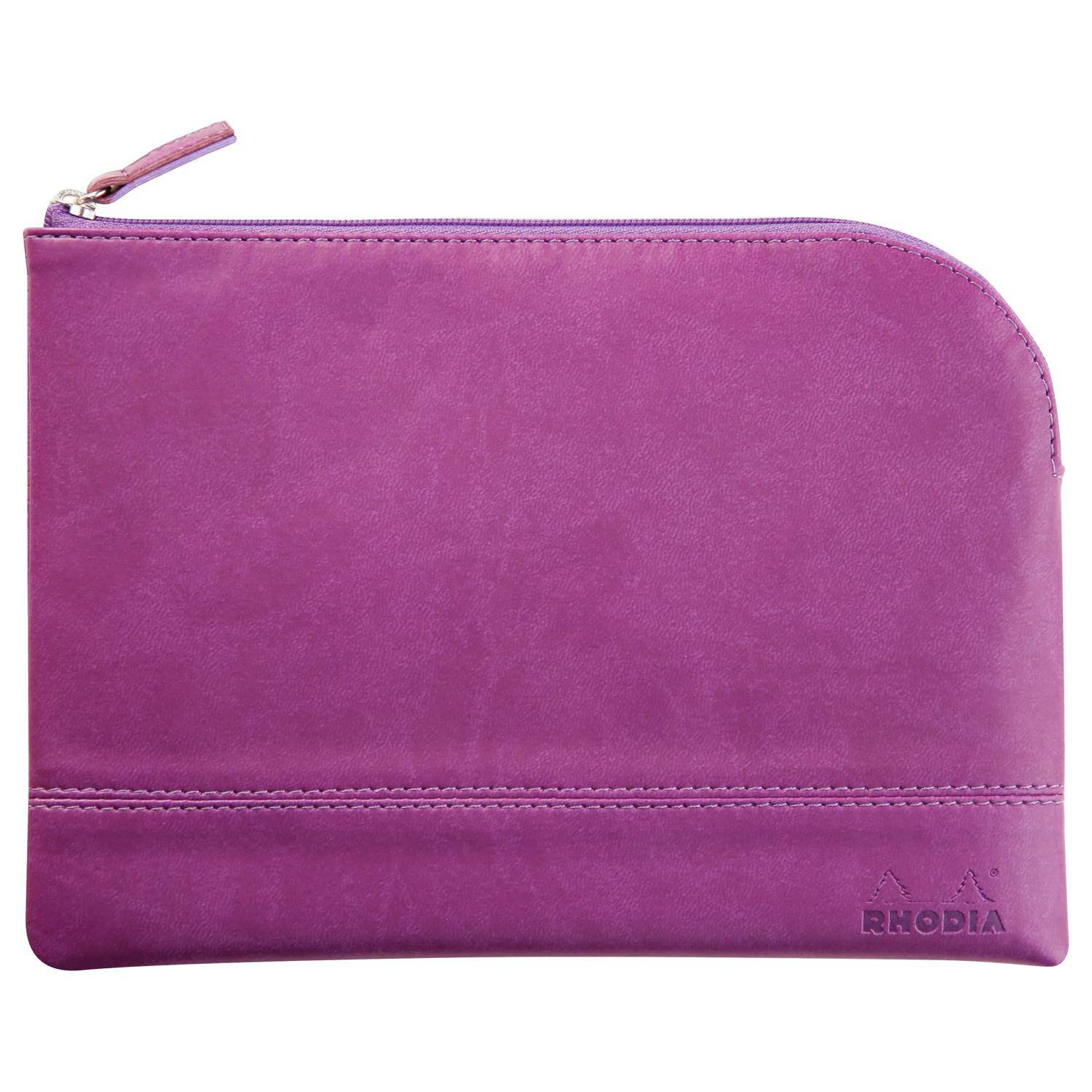 Rhodia Rhodiarama Etui aus Kunstleder Reißverschluss, 16x22 cm Violett 116640C