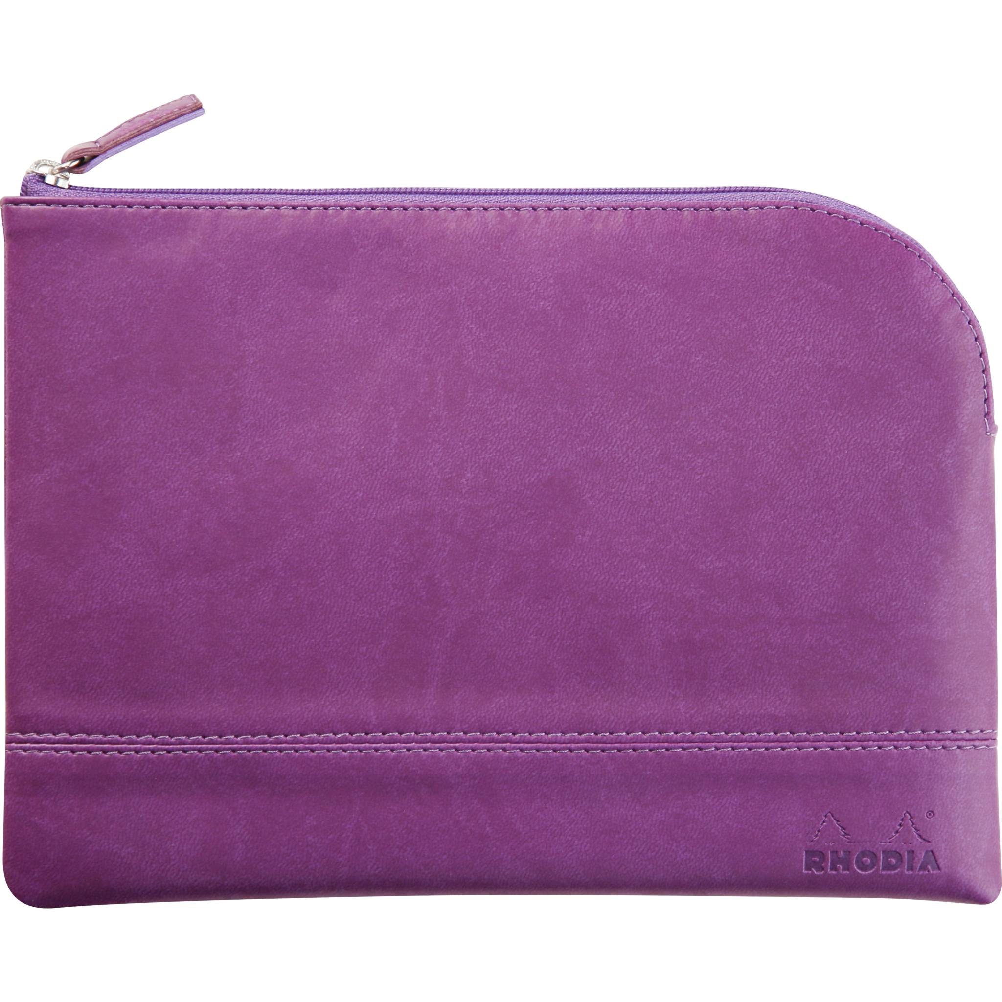 Rhodia Rhodiarama Etui aus Kunstleder Reißverschluss, 16x22 cm Violett 116640C