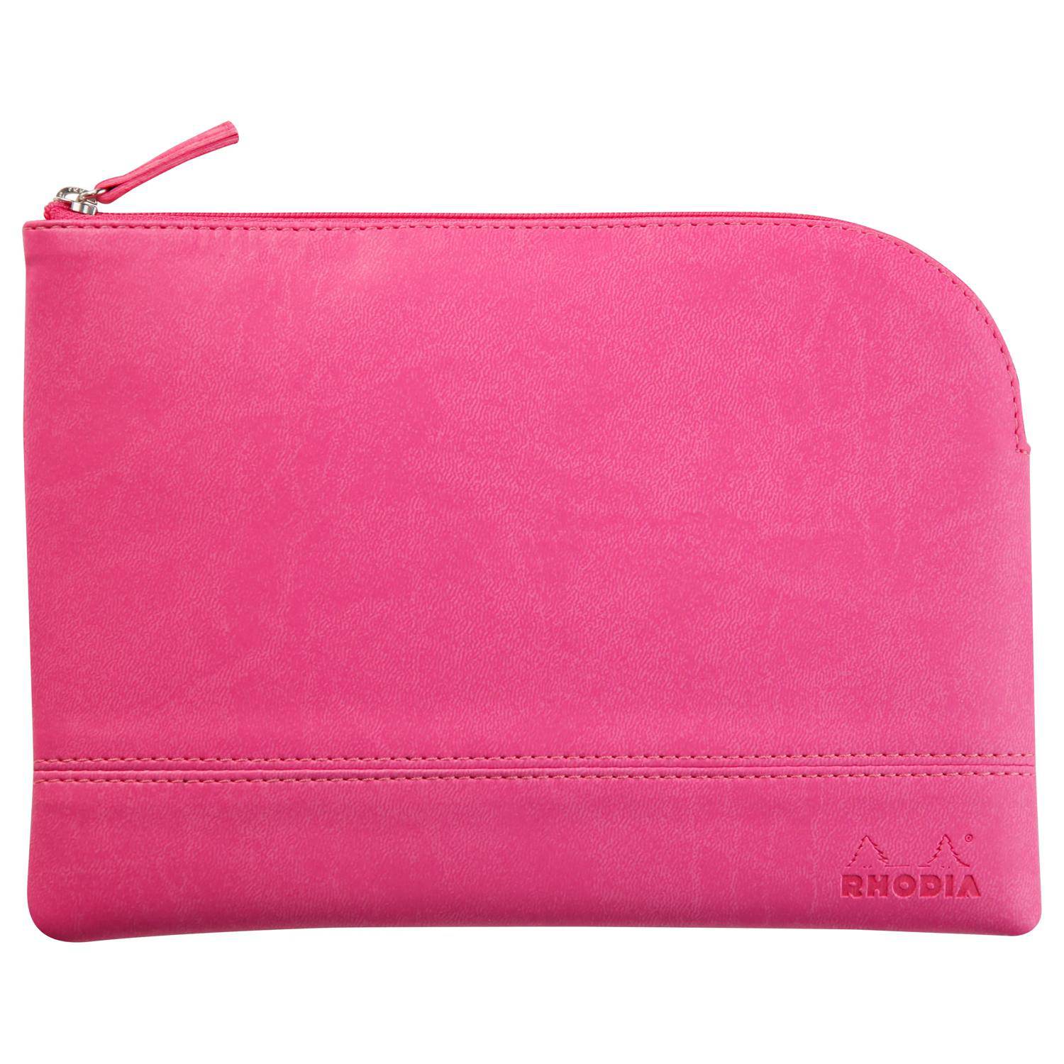 Rhodia Rhodiarama Etui aus Kunstleder Reißverschluss, 16x22 cm Fuchsia 116642C