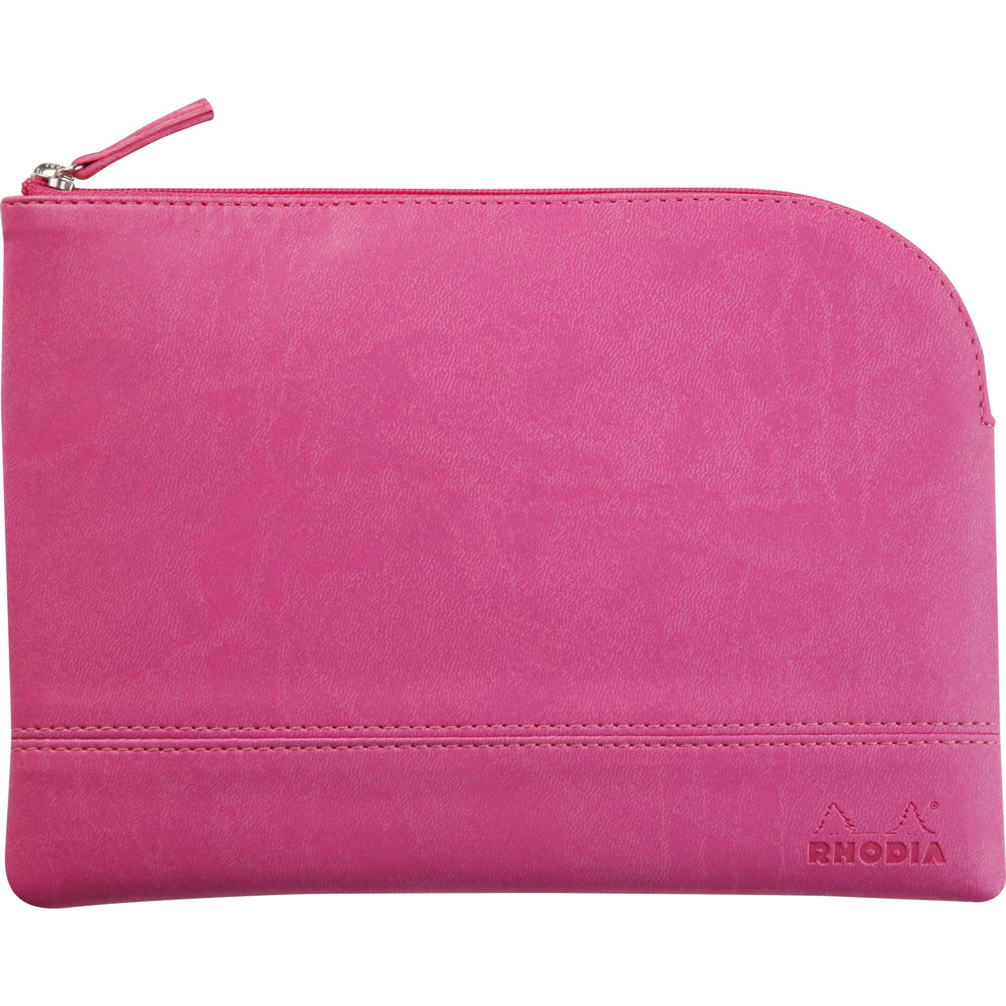 Rhodia Rhodiarama Etui aus Kunstleder Reißverschluss, 16x22 cm Fuchsia 116642C