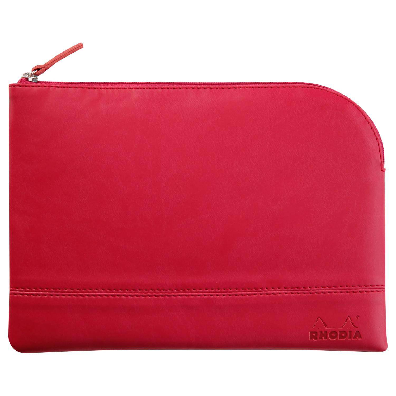 Rhodia Rhodiarama Etui aus Kunstleder Reißverschluss, 16x22 cm Himbeer 116643C