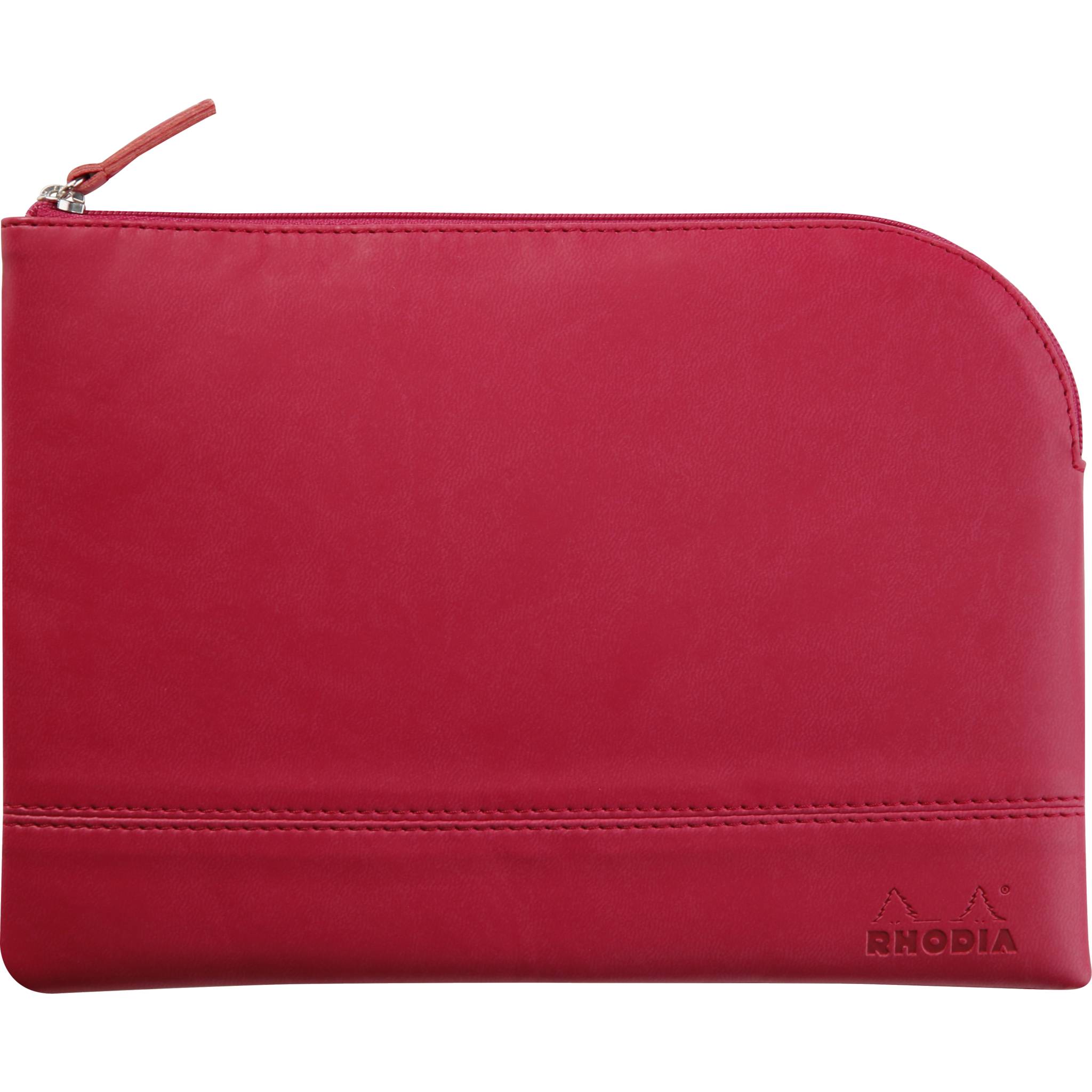 Rhodia Rhodiarama Etui aus Kunstleder Reißverschluss, 16x22 cm Himbeer 116643C