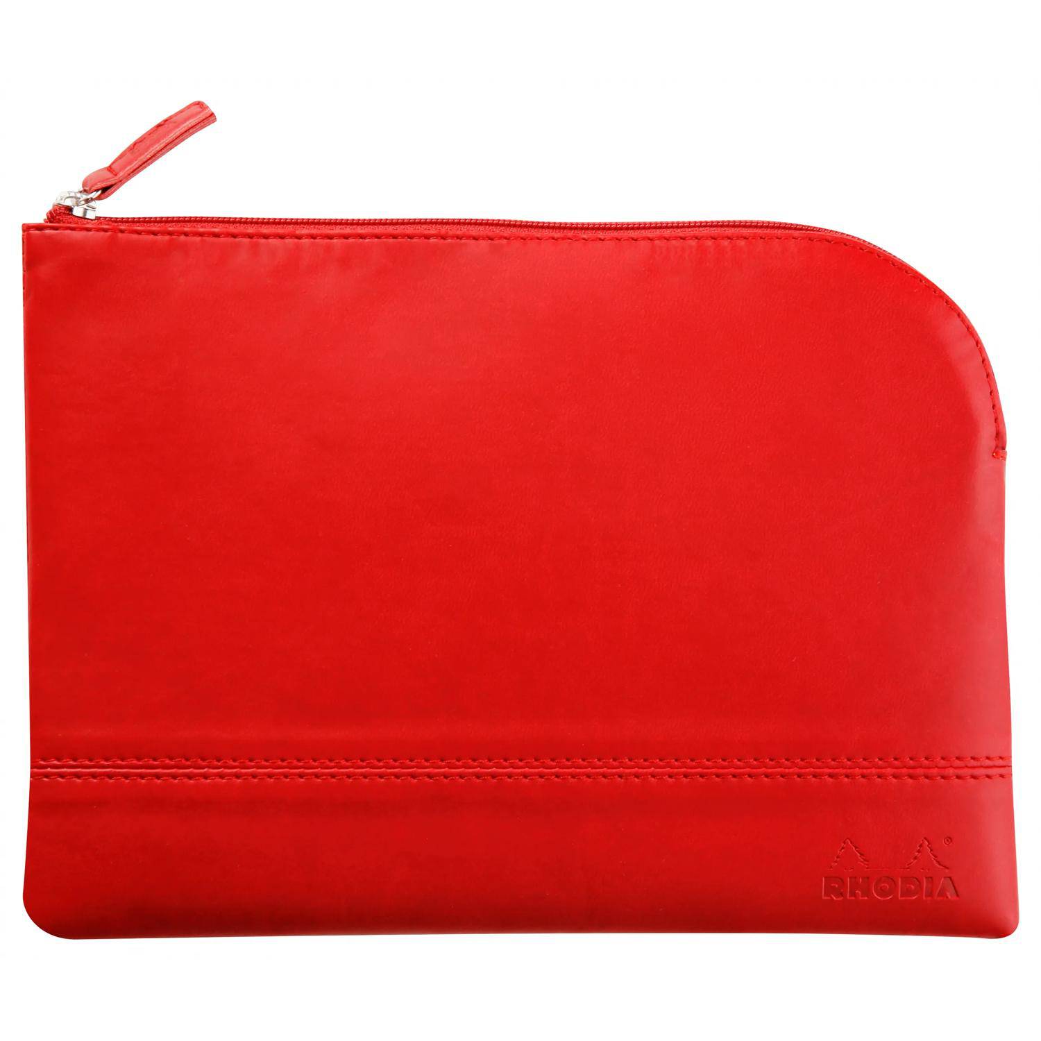 Rhodia Rhodiarama Etui aus Kunstleder Reißverschluss, 16x22 cm Mohnrot 116644C