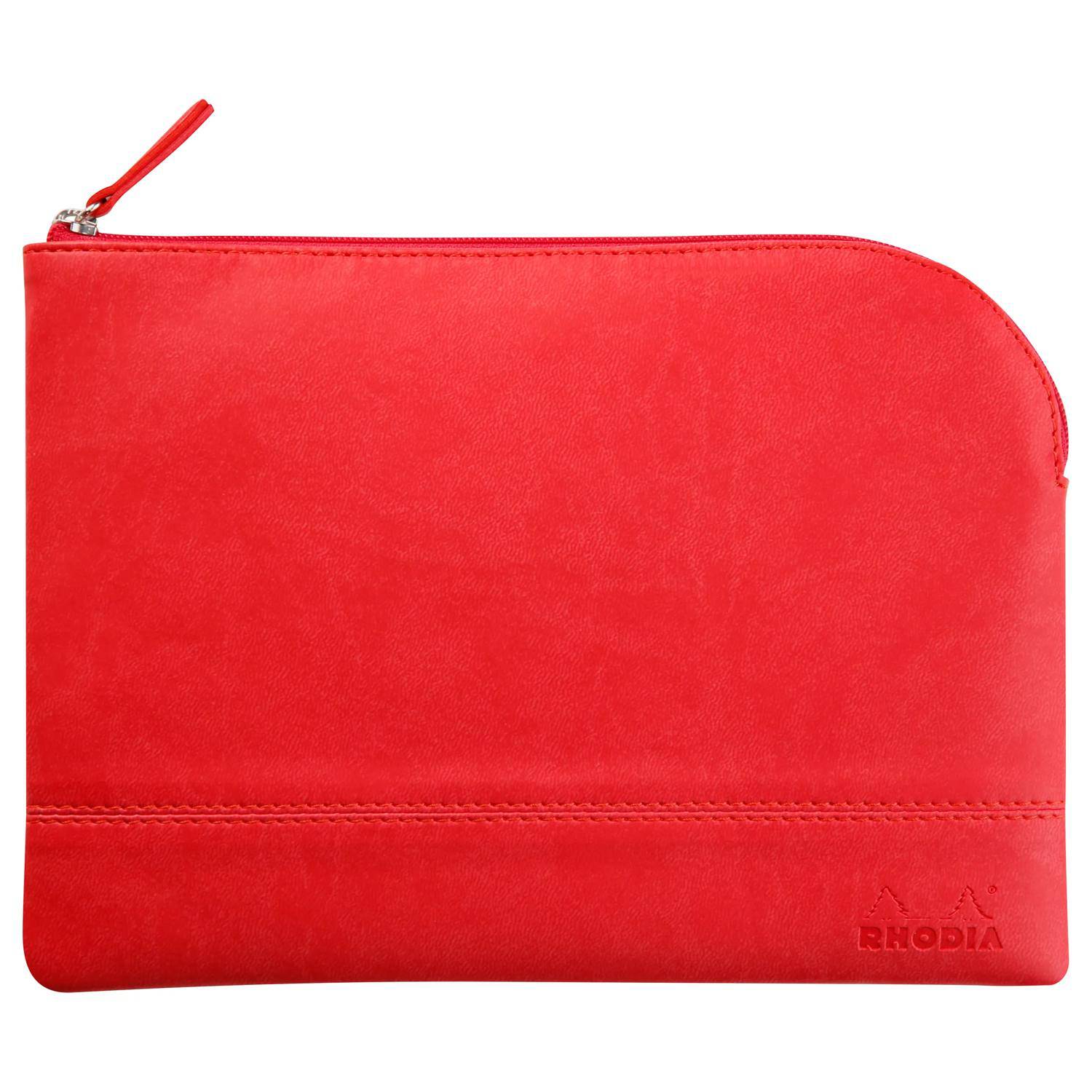 Rhodia Rhodiarama Etui aus Kunstleder Reißverschluss, 16x22 cm Koralle 116645C