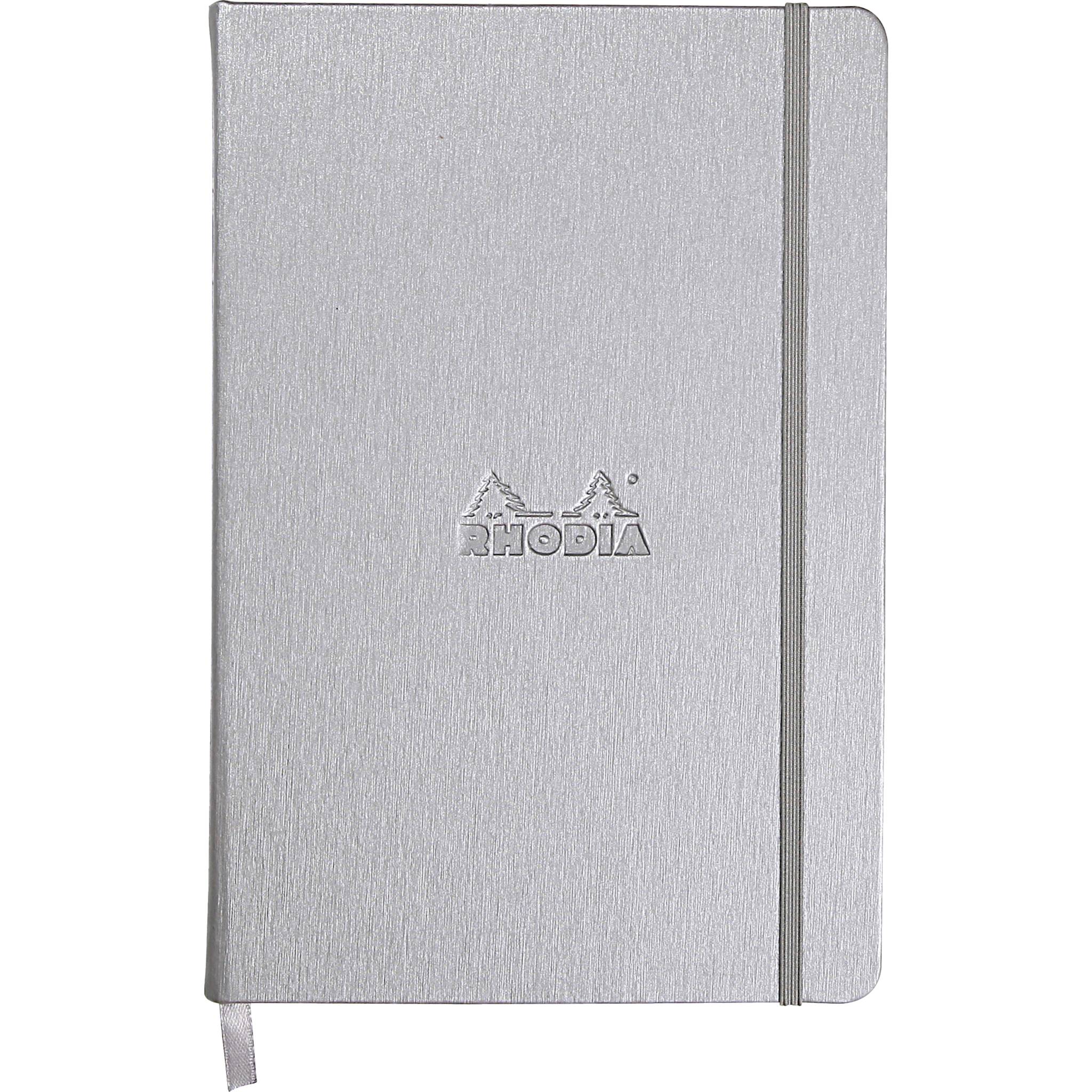 Rhodia Webnotebook Rhodia A5 96 Blatt liniert 90g - Silber 118607C
