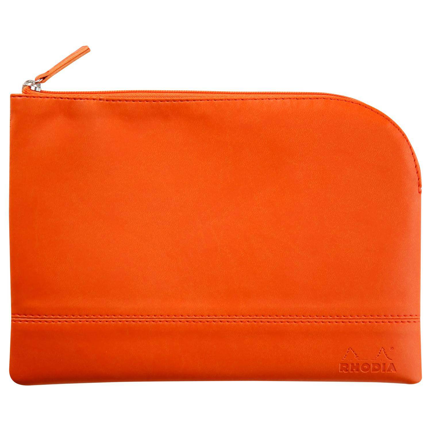 Rhodia Rhodiarama Etui aus Kunstleder Reißverschluss, 16x22 cm Tangerine 116646C