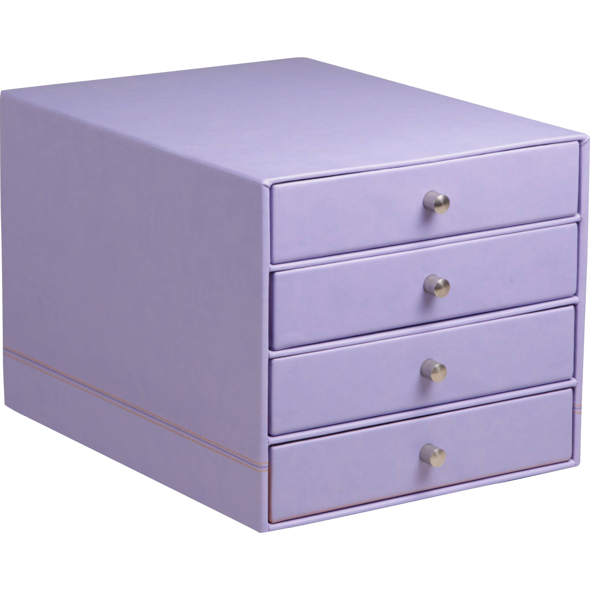 Rhodia Schubladenbox, 4 Laden Kunstleder 24,8x32,7x22,8cm Schwertlilie 318869C