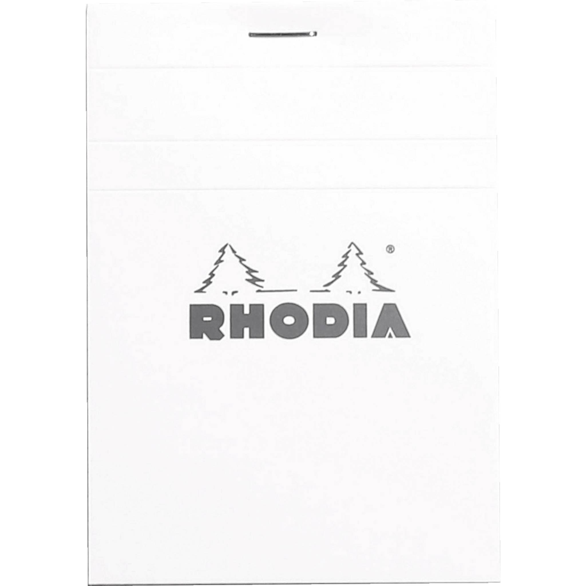 Rhodia 10x Gehefter Notizblock No.12 8,5x12cm 80 Bl kariert 80g Weiß 12201C