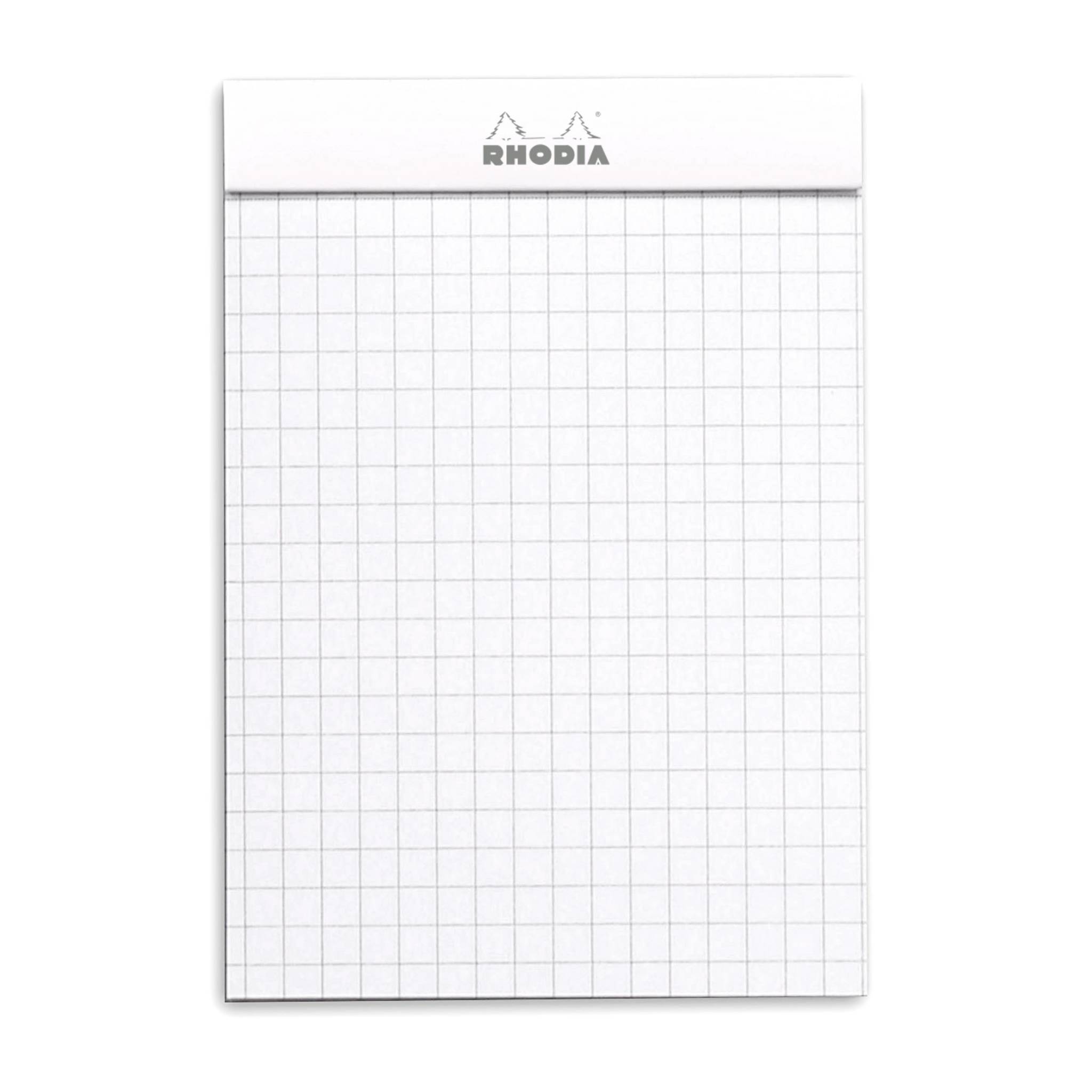 Rhodia 10x Gehefter Notizblock No.12 8,5x12cm 80 Bl kariert 80g Weiß 12201C