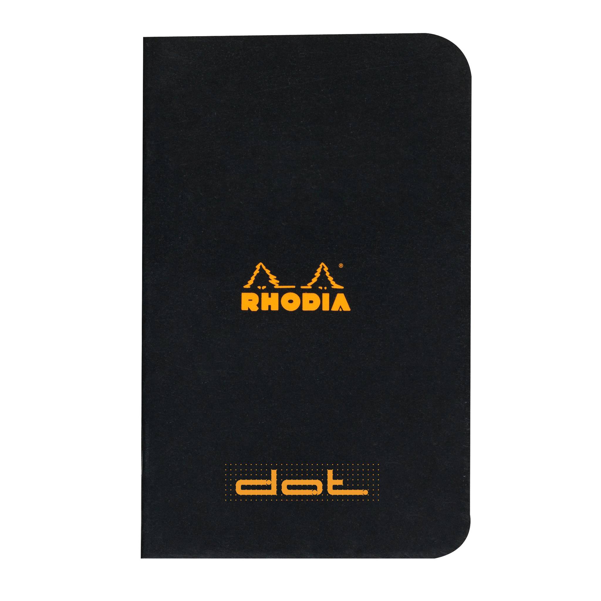 Rhodia 20x Notizheft dotBook 7,5x12cm 24 Bl dot/punktkariert 80g Schwarz 119155C